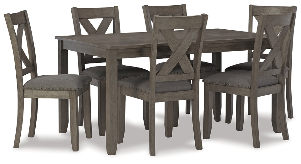 Caitbrook Dining Table and 6 Chairs Set