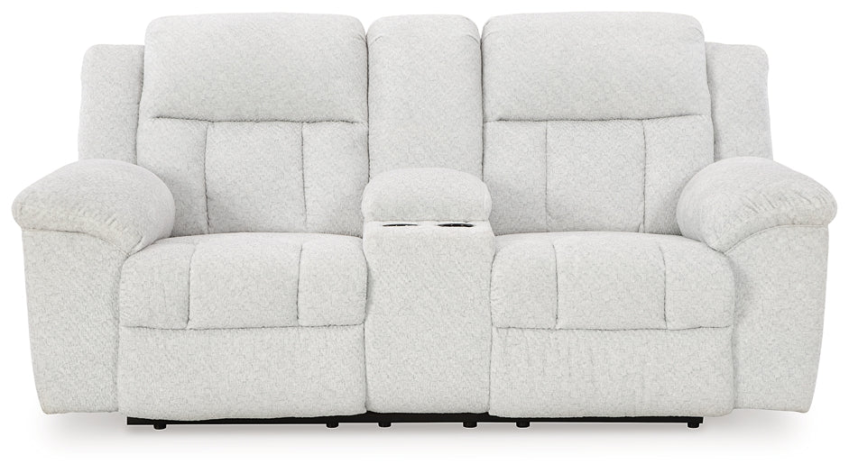 Frohn Manual Reclining Loveseat with Console