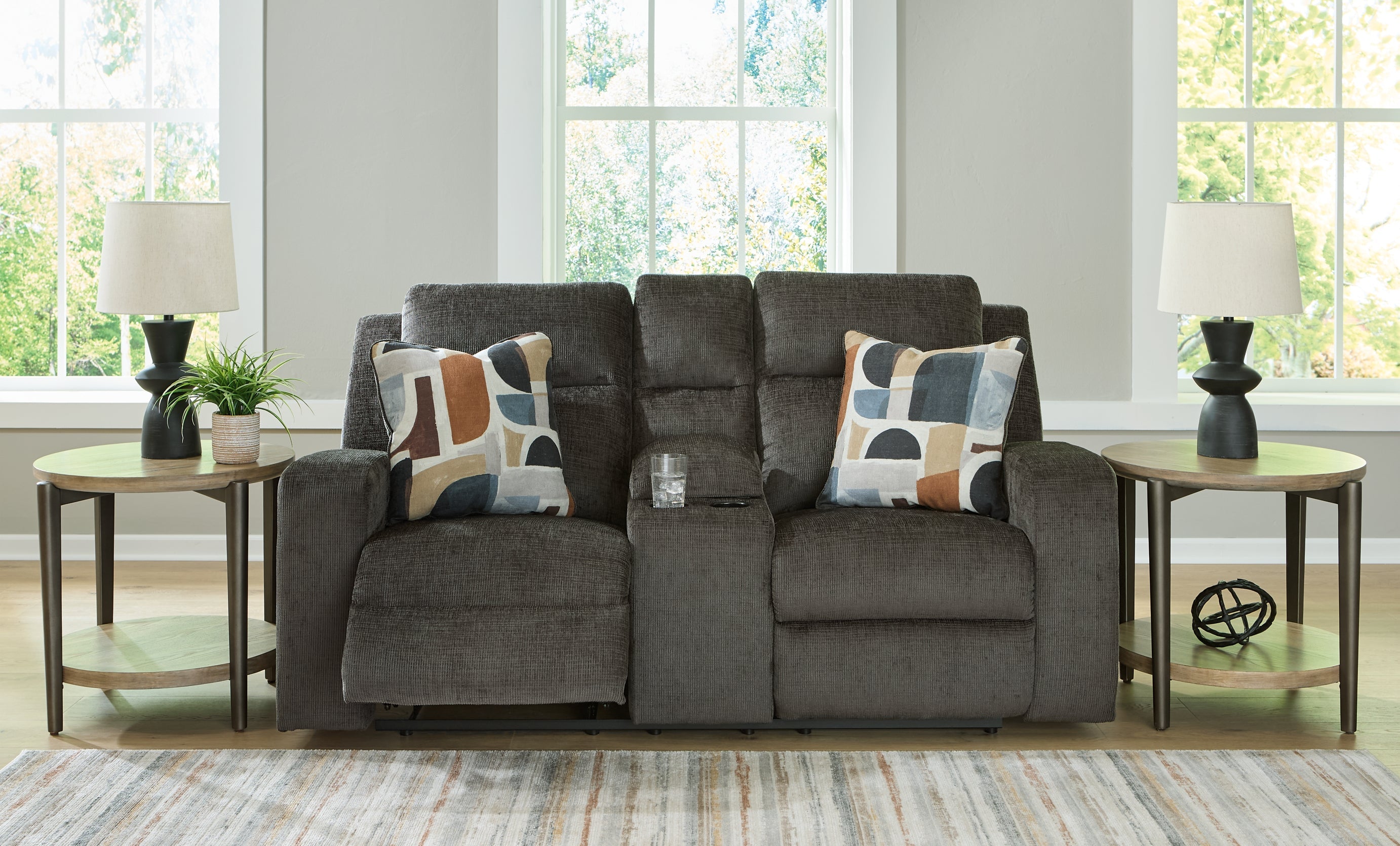 Kanlow DBL Rec Loveseat w/Console