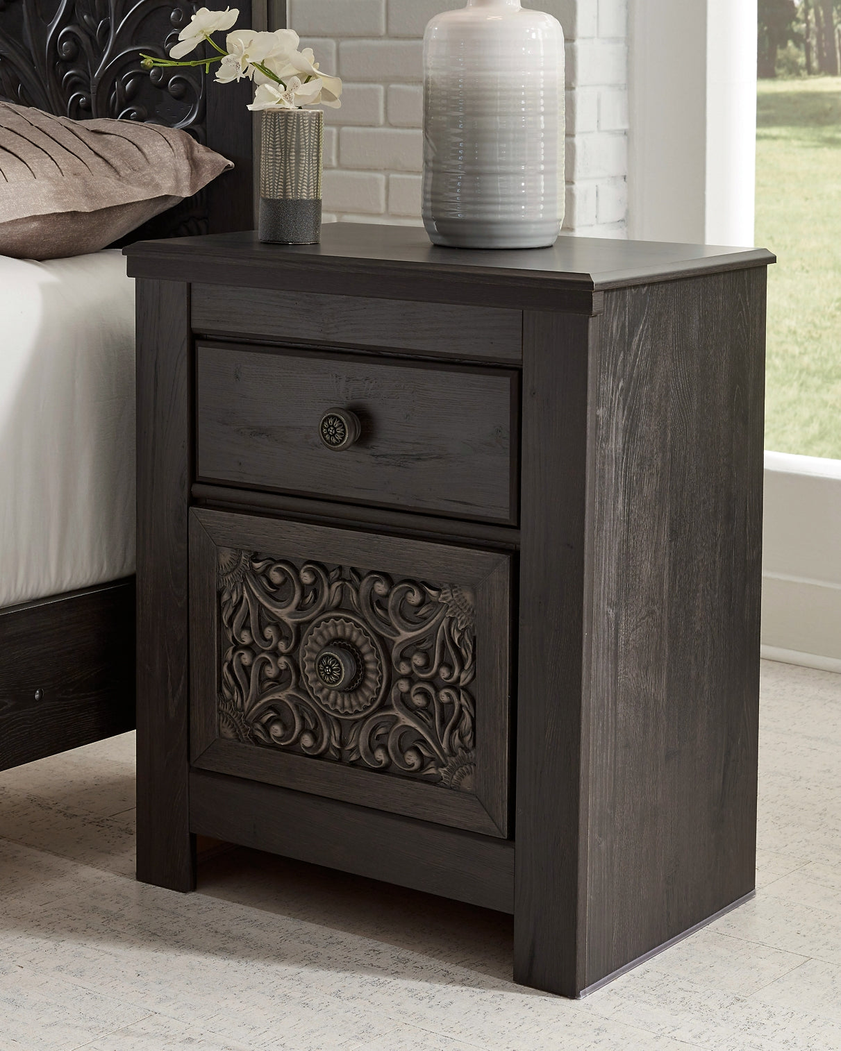 Paxberry Two Drawer Night Stand