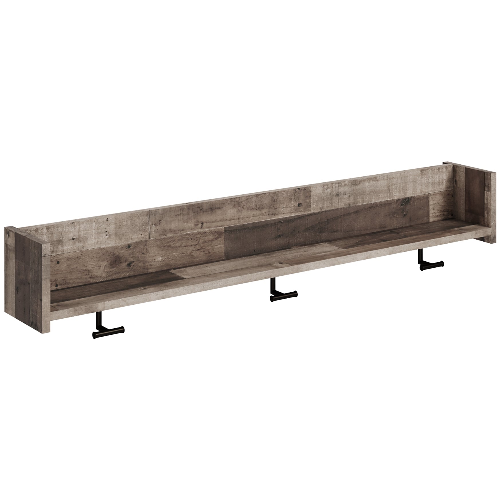 Neilsville Wall Mounted Coat Rack w/Shelf