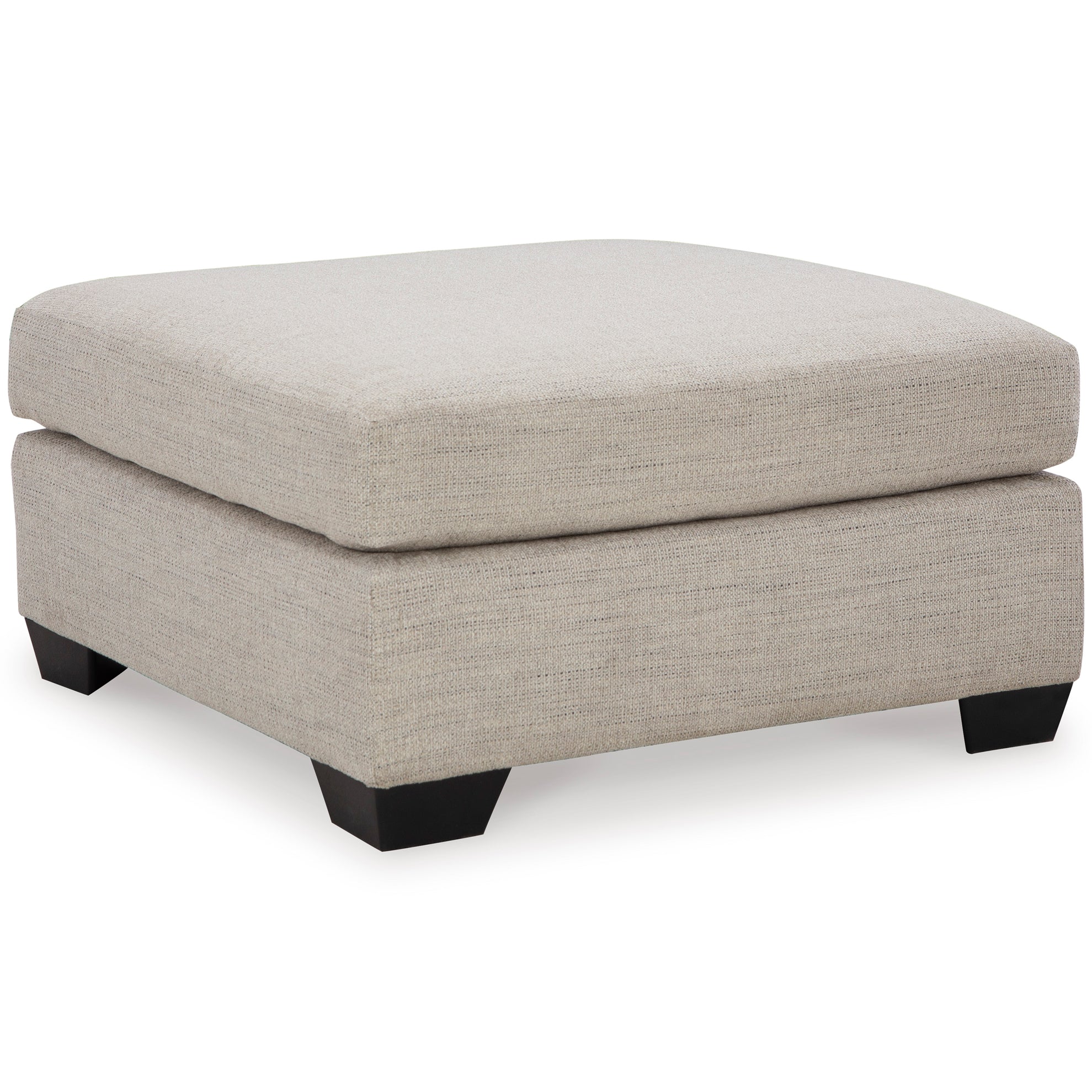 Mahoney Oversized Accent Ottoman in Pebble Color
