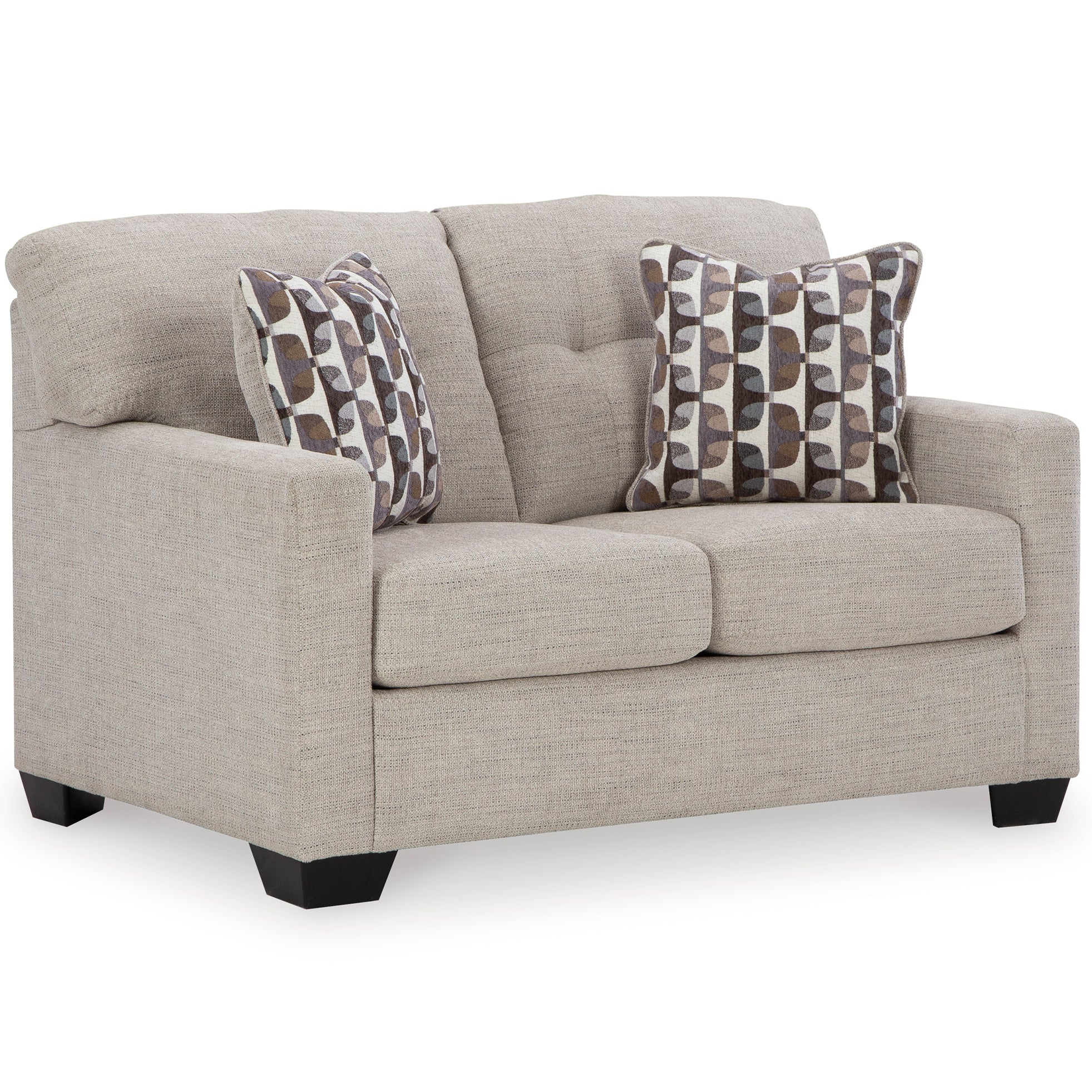 Mahoney Loveseat in Pebble Color