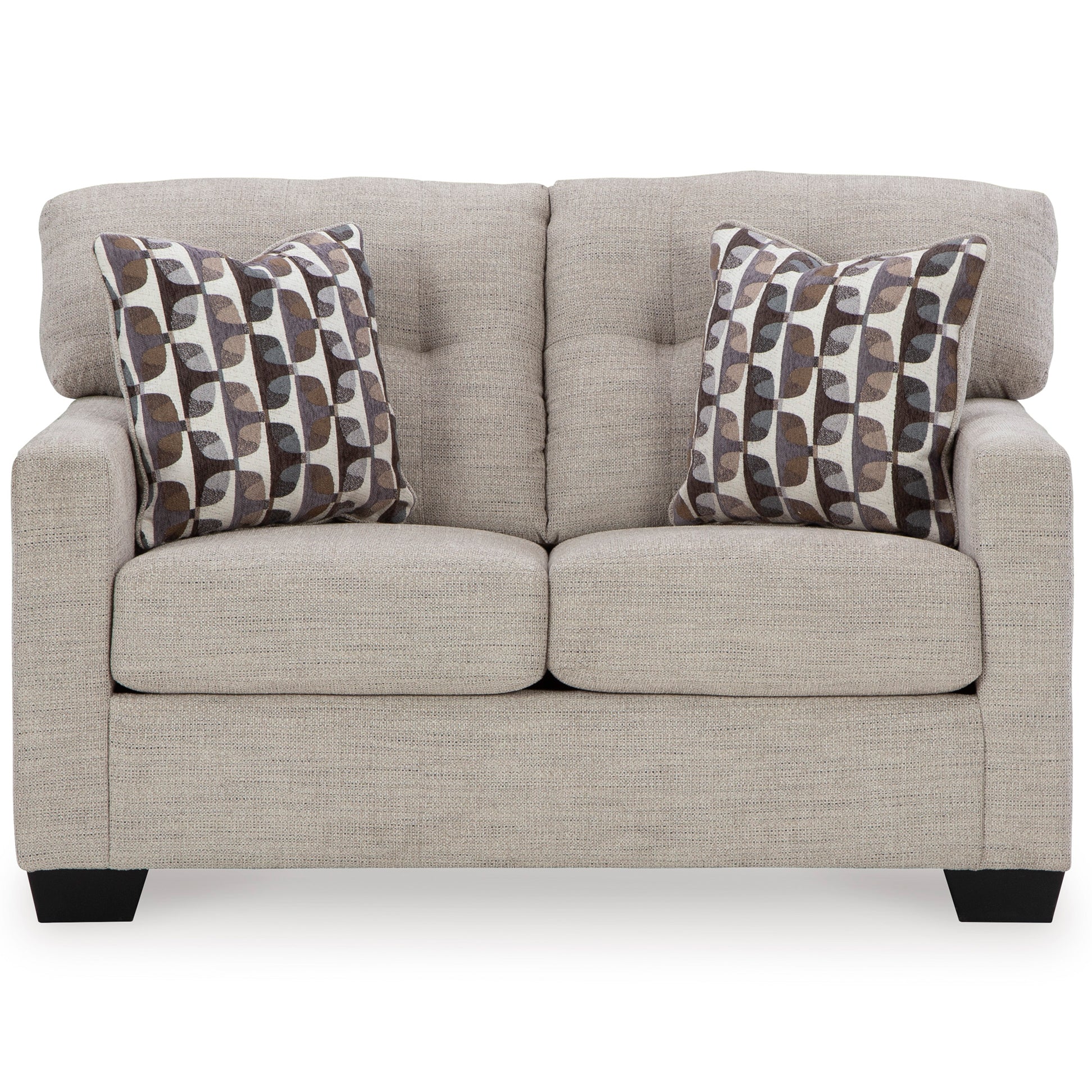 Mahoney Loveseat in Pebble Color