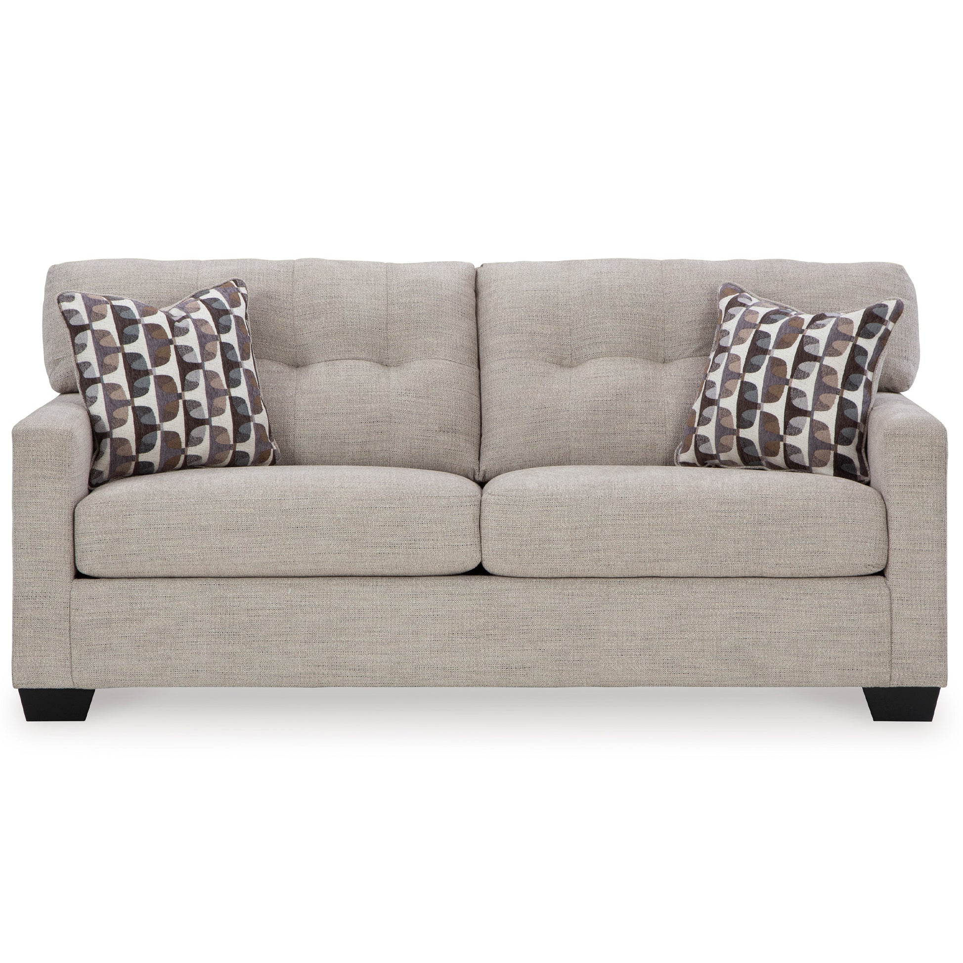 Elegant Mahoney Sofa with plush cushions and contemporary design, ideal for Milwaukee home interiors