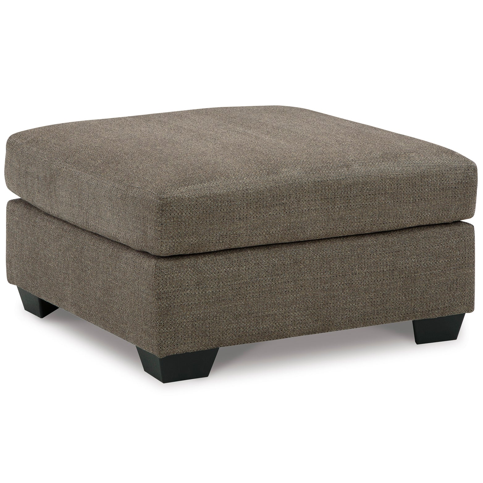Spacious Mahoney Oversized Accent Ottoman in luxurious chocolate color, perfect for versatile use in living rooms