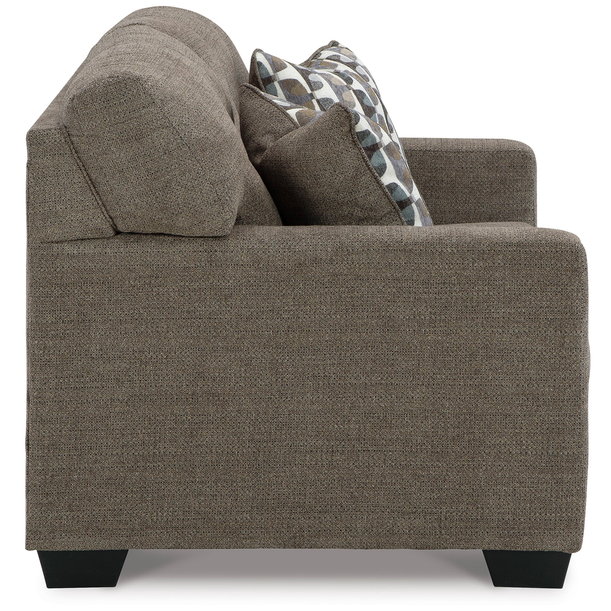 Sophisticated Mahoney Loveseat in chocolate, designed for both comfort and aesthetic appeal