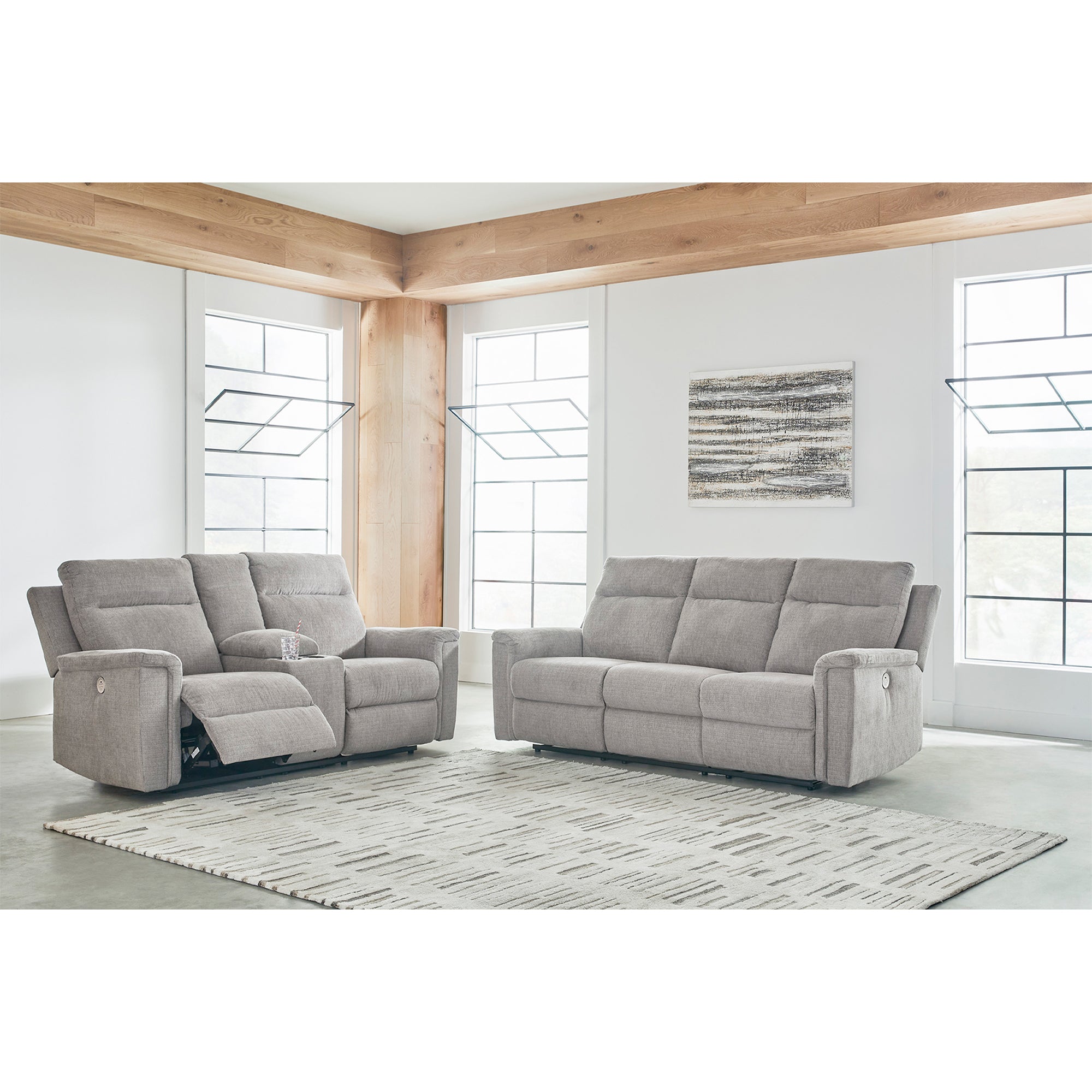 Barnsana Power Sofa and Loveseat