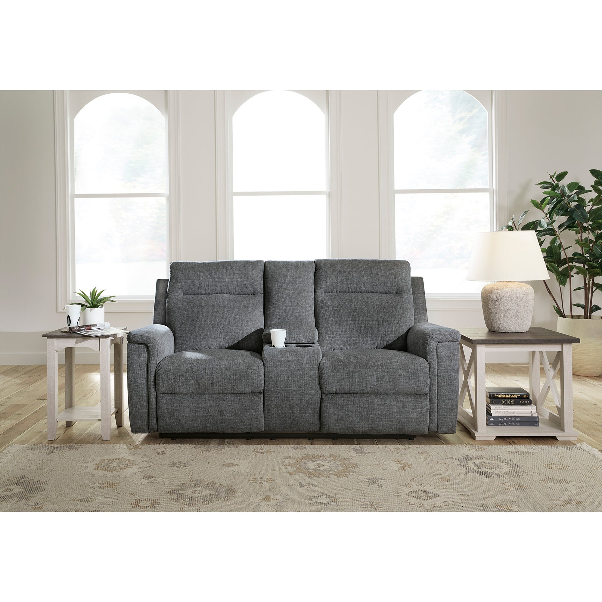 Barnsana Power Reclining Loveseat with Console