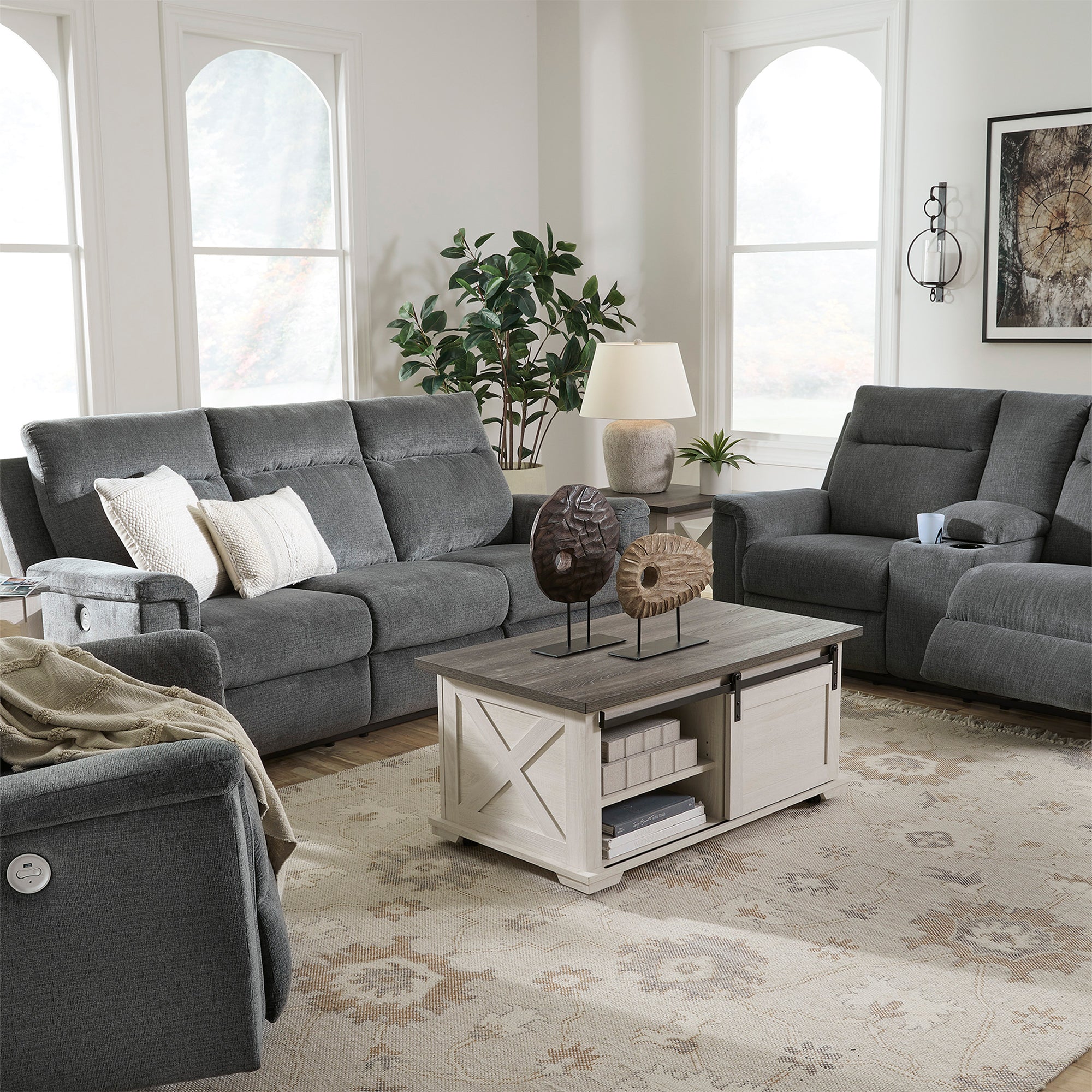 Barnsana Power Sofa and Loveseat