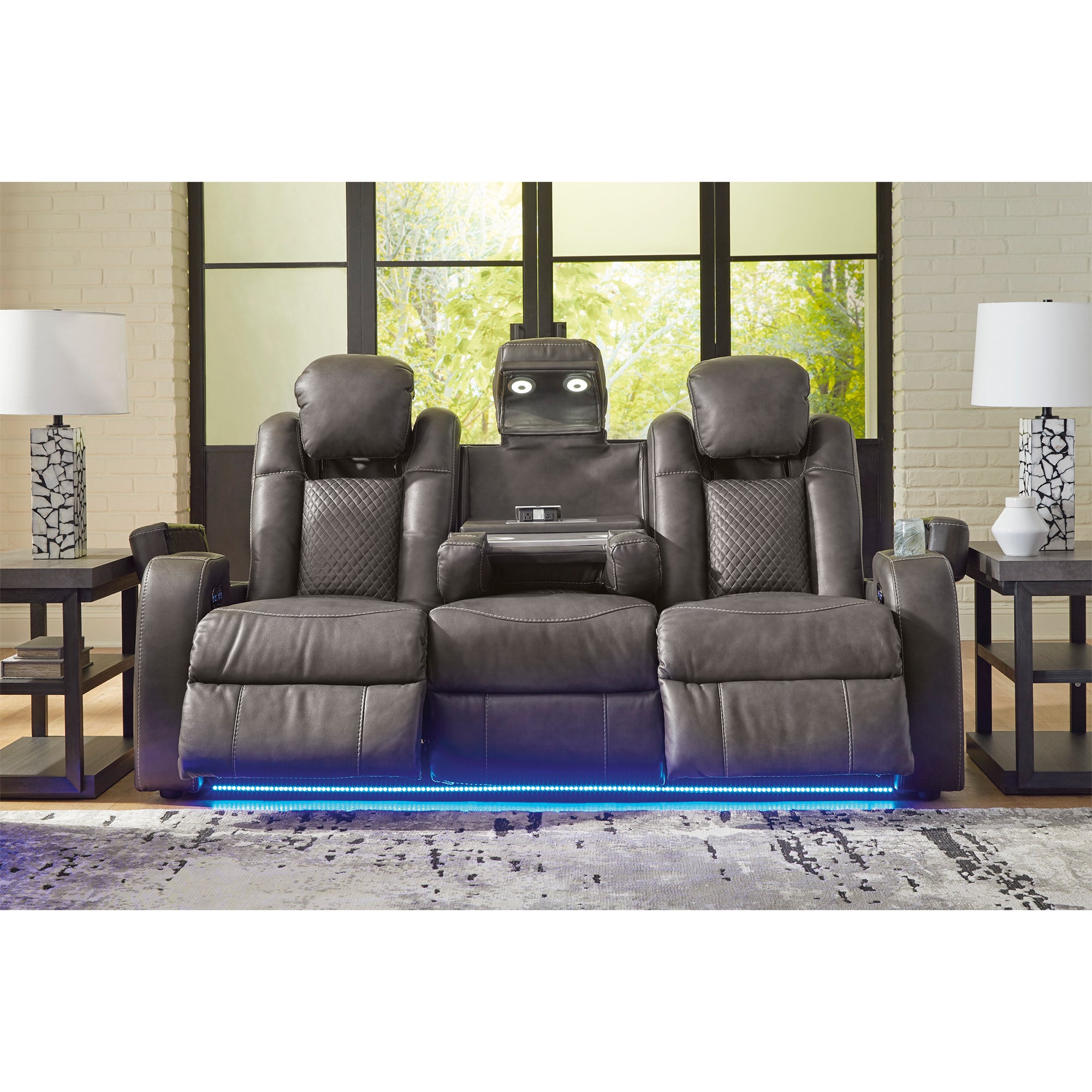 Fyne-Dyme Dual Power Reclining Sofa