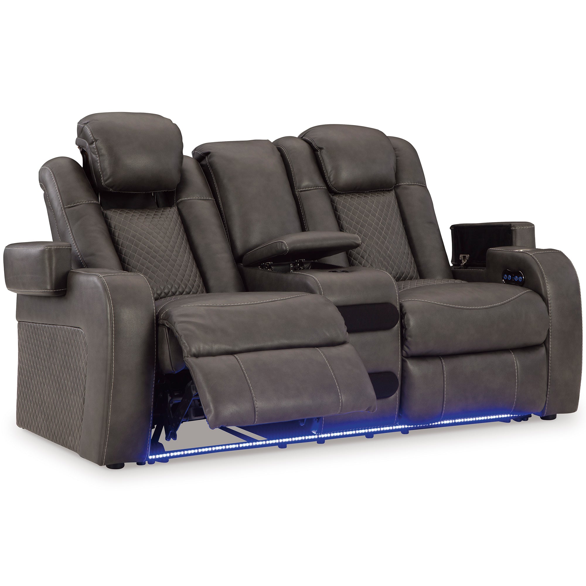 Fyne-Dyme Dual Power Reclining Sofa and Loveseat