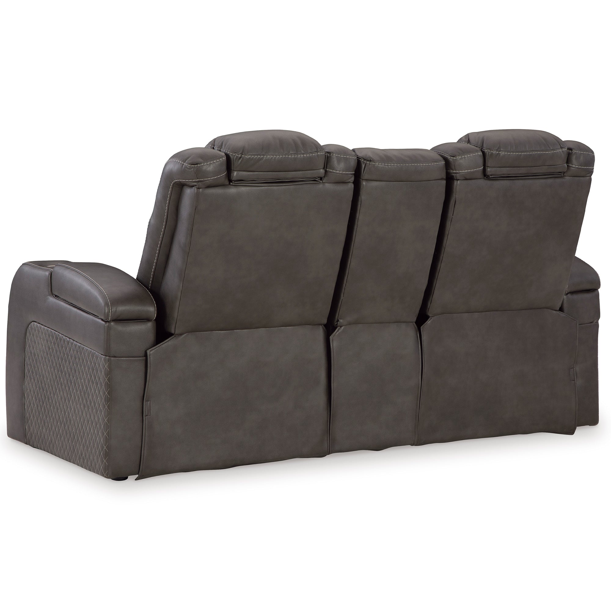 Fyne-Dyme Dual Power Reclining Loveseat with Console