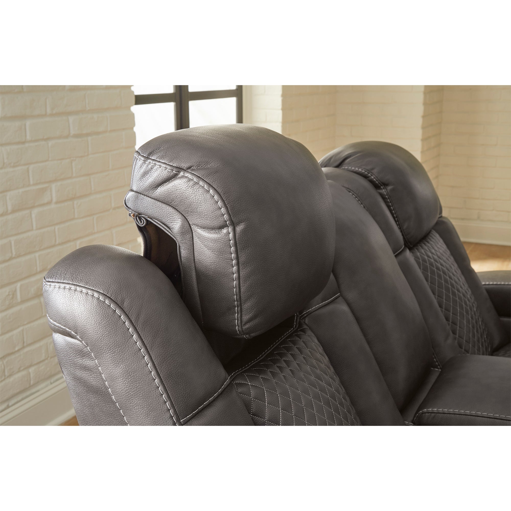 Fyne-Dyme Dual Power Reclining Sofa and Loveseat