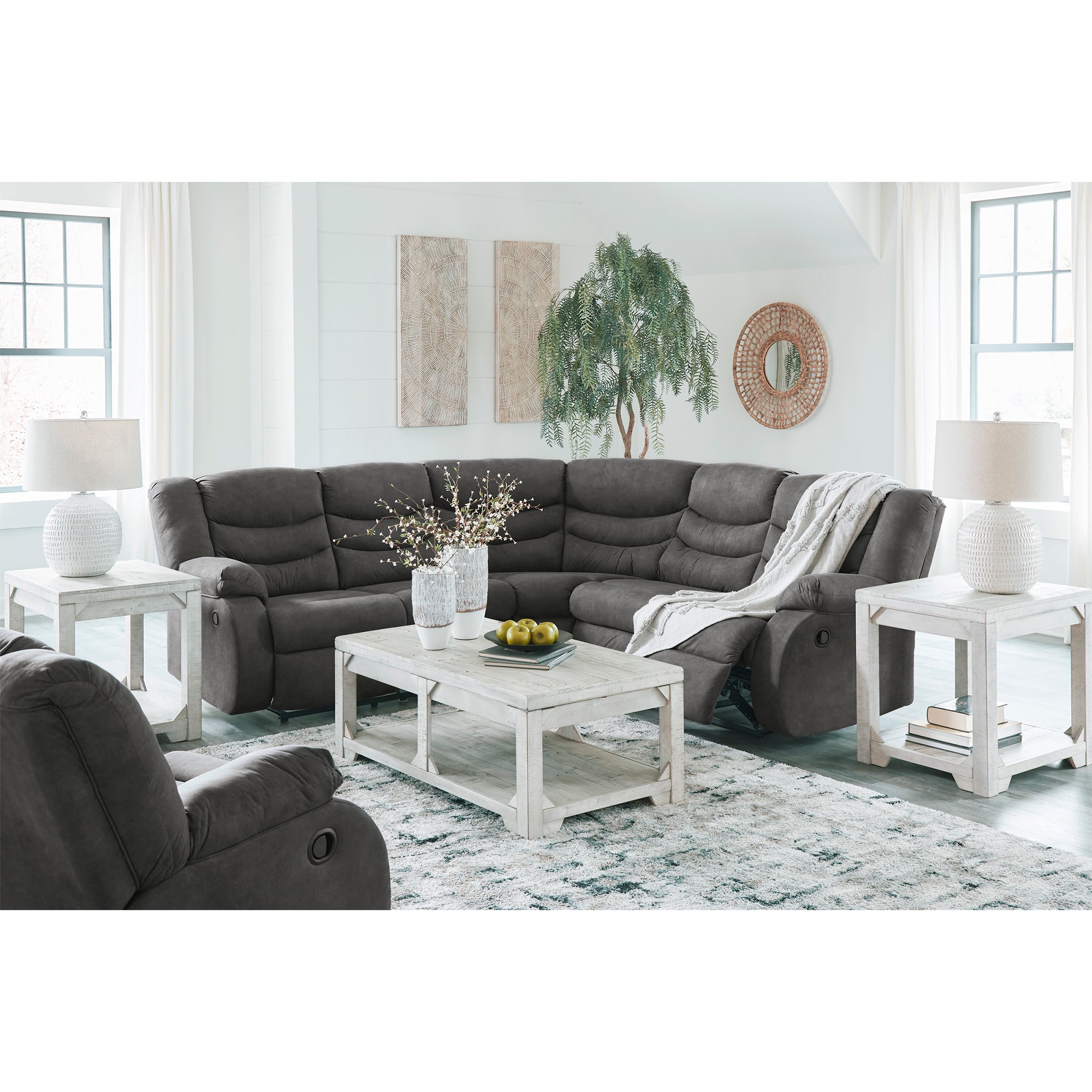 Partymate 2-Piece Reclining Sectional