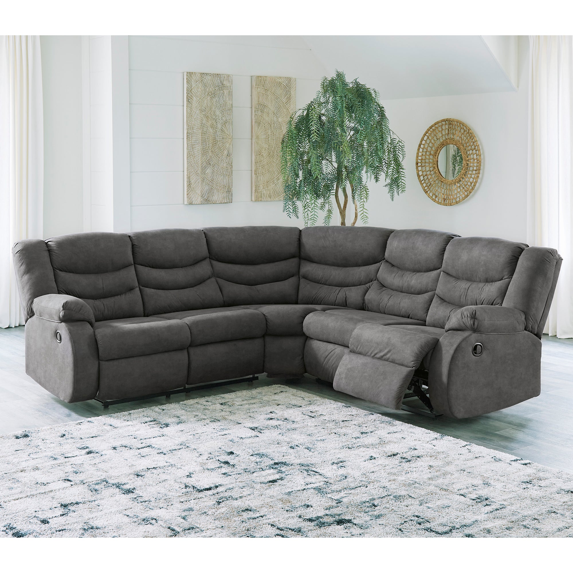 Partymate 2-Piece Reclining Sectional