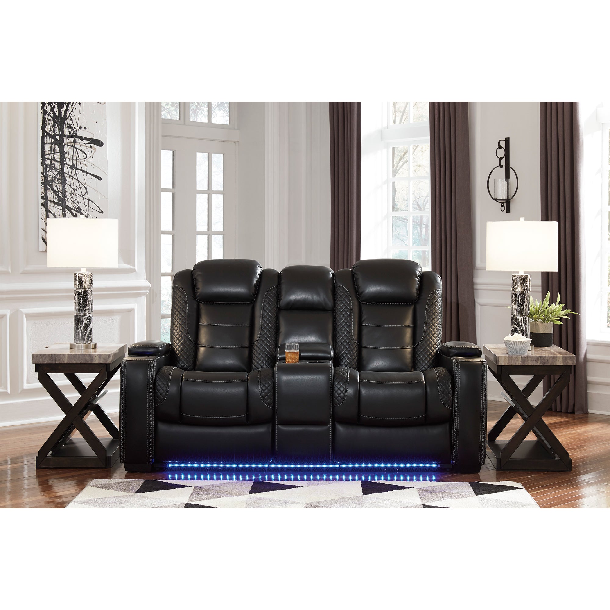 Party Time Power Reclining Sofa and Loveseat