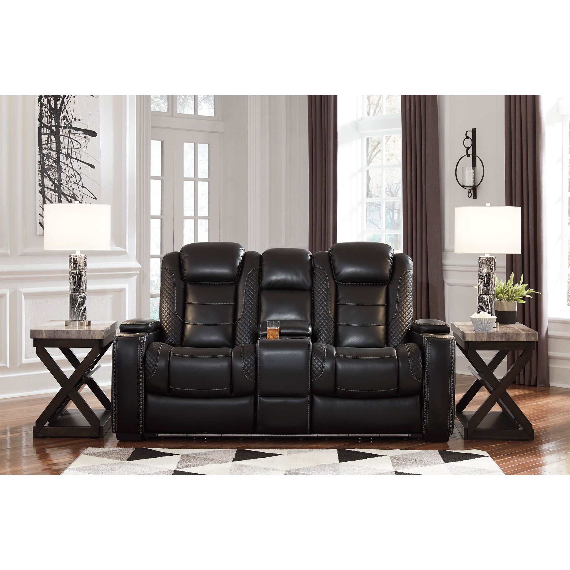 Party Time Power Reclining Sofa and Loveseat