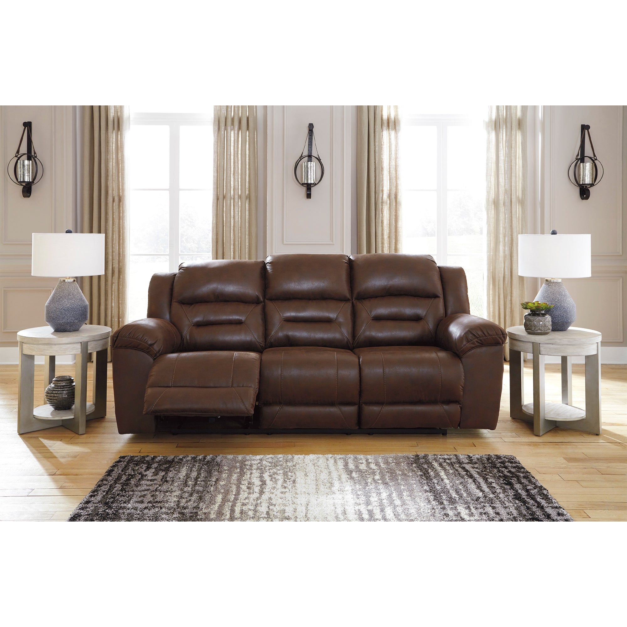 Stoneland Manual Reclining Sofa and Loveseat