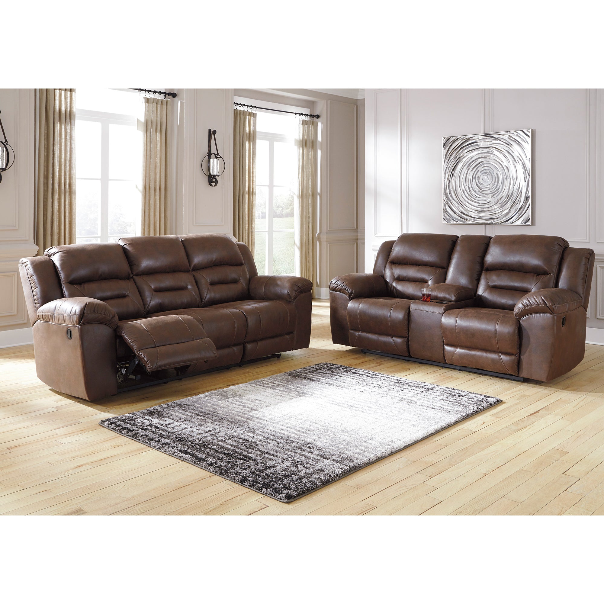 Stoneland Reclining Sofa and Loveseat