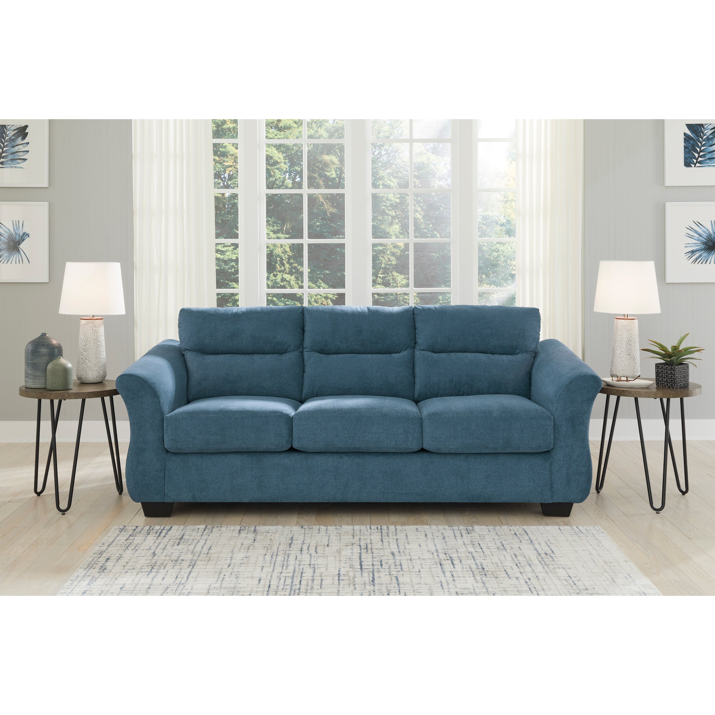 Miravel Sofa in Indigo Color