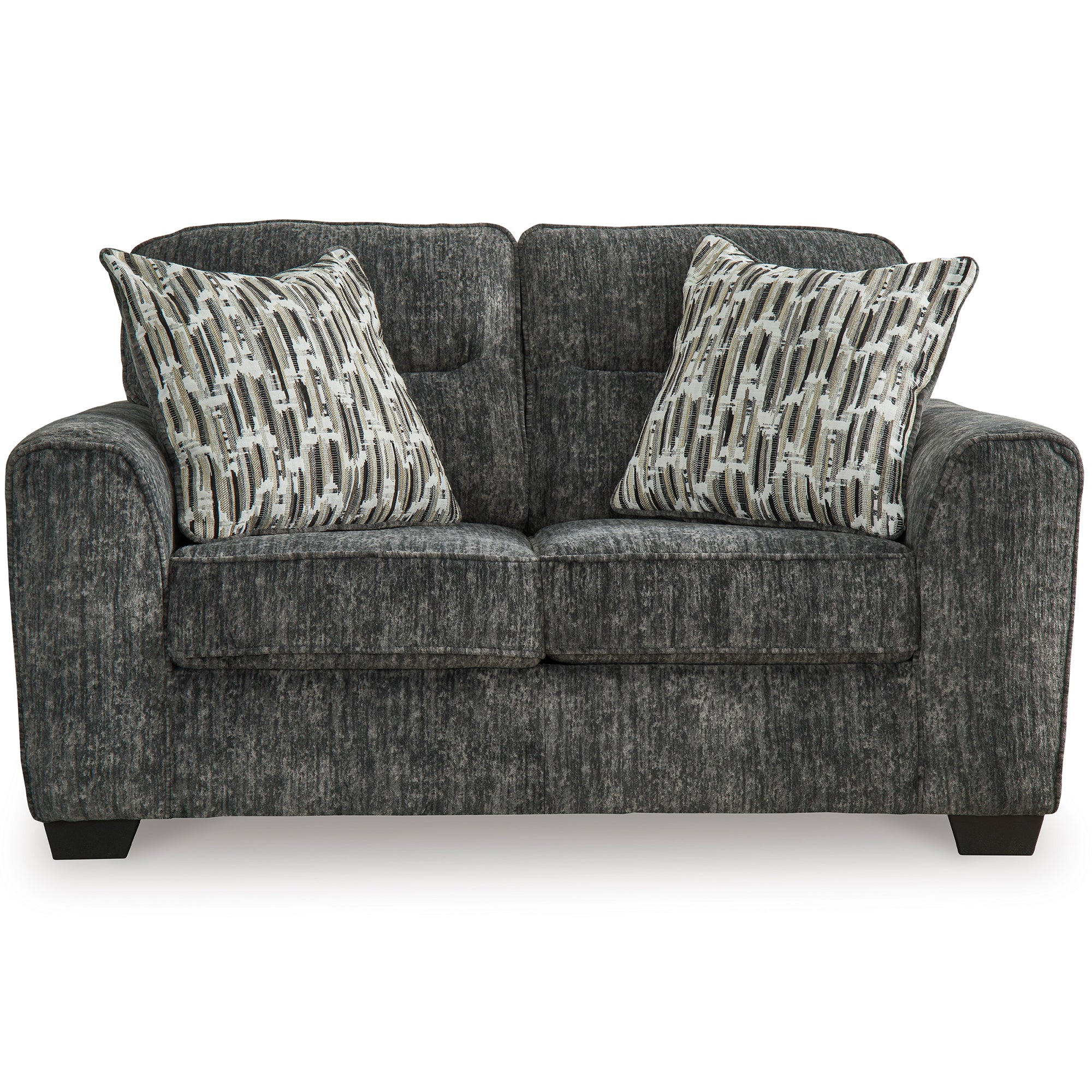 Lonoke Loveseat in Gunmetal Color