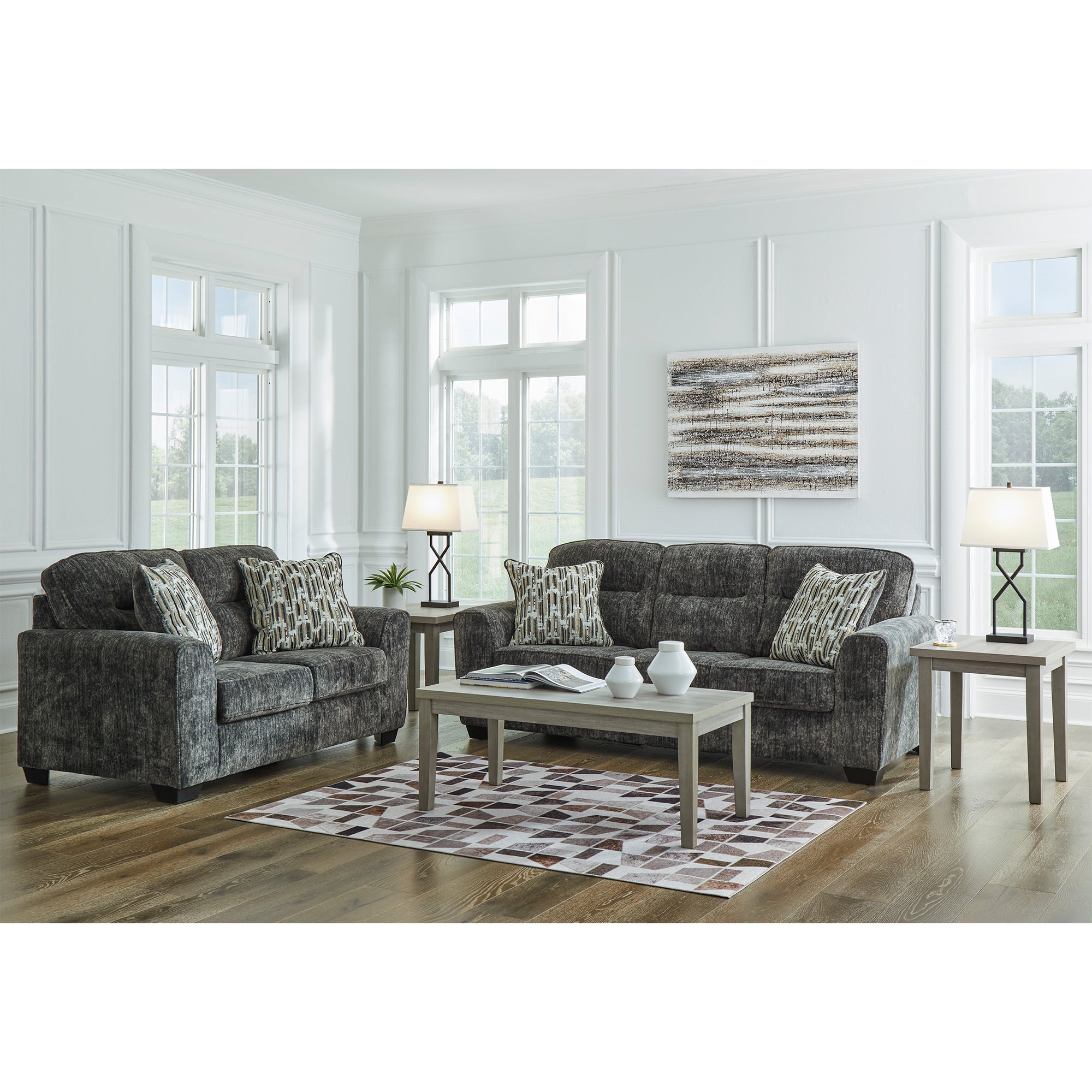 Lonoke Sofa and Loveseat