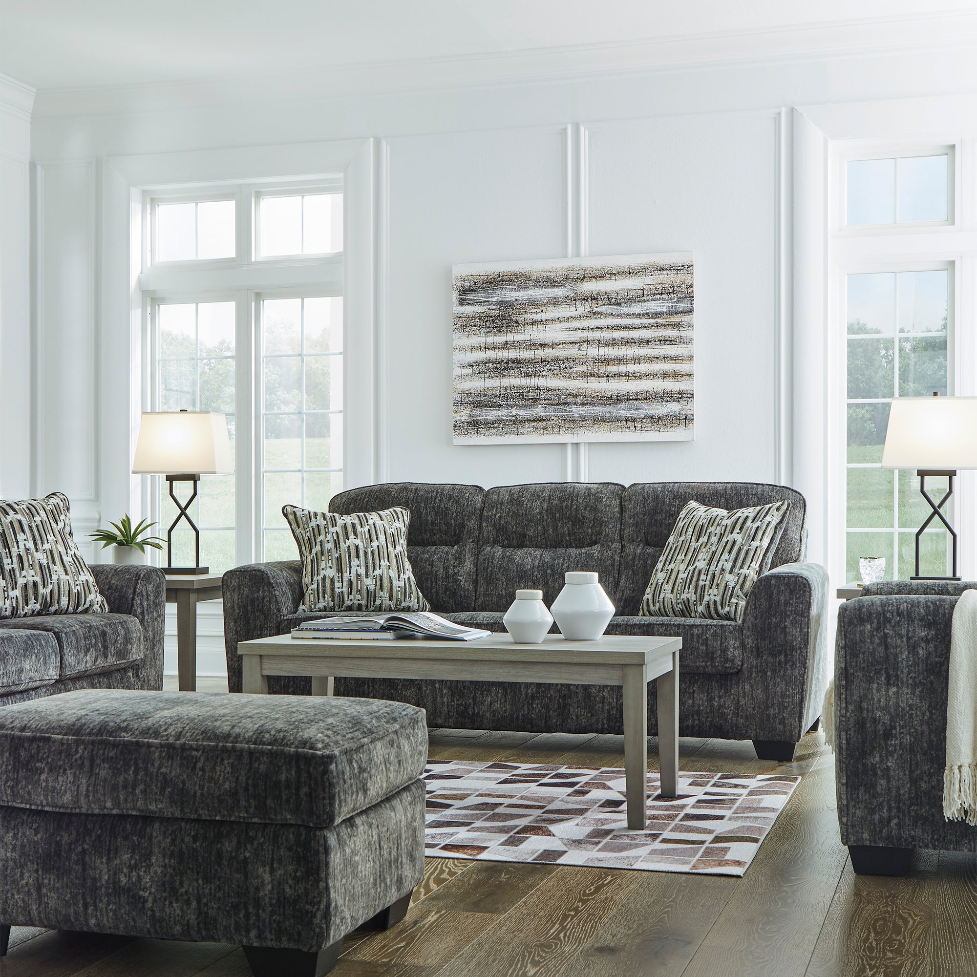 Lonoke Sofa and Loveseat