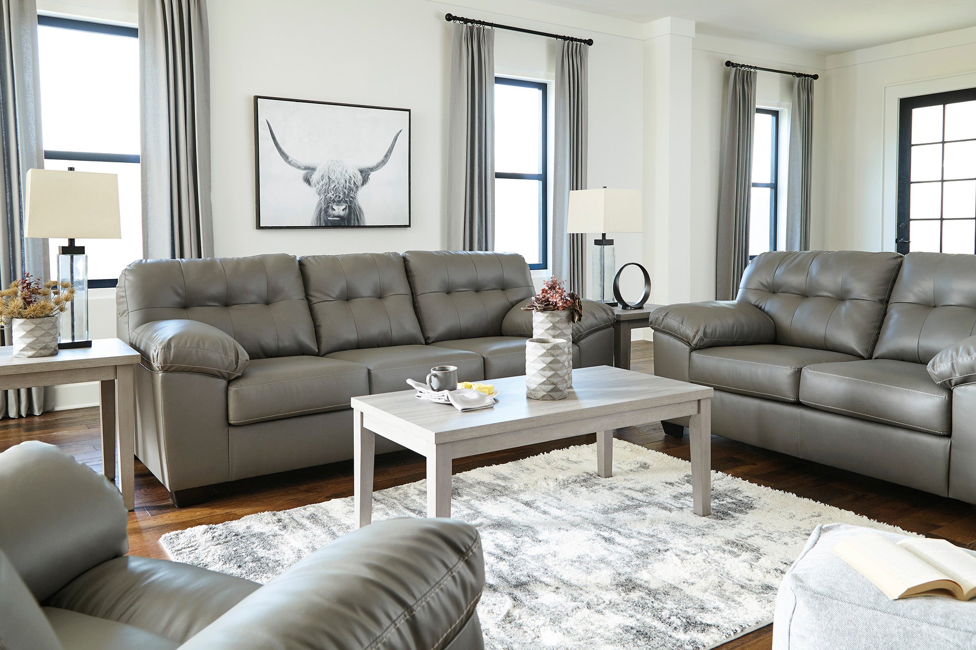 Donlen Sofa and Loveseat