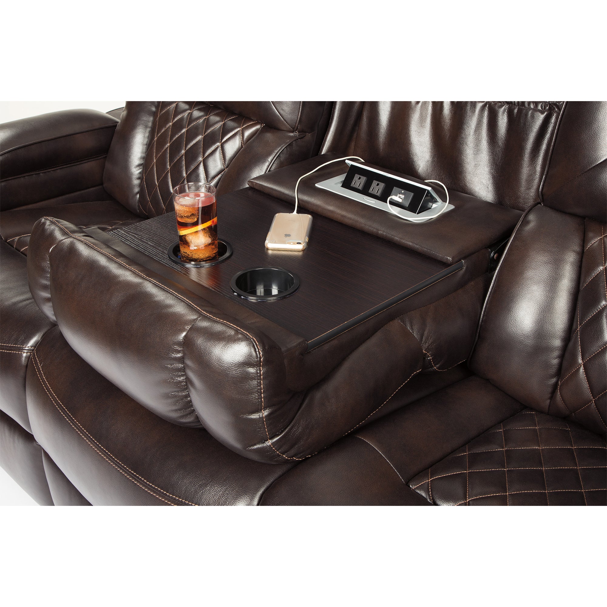 Warnerton Dual Power Reclining Sofa