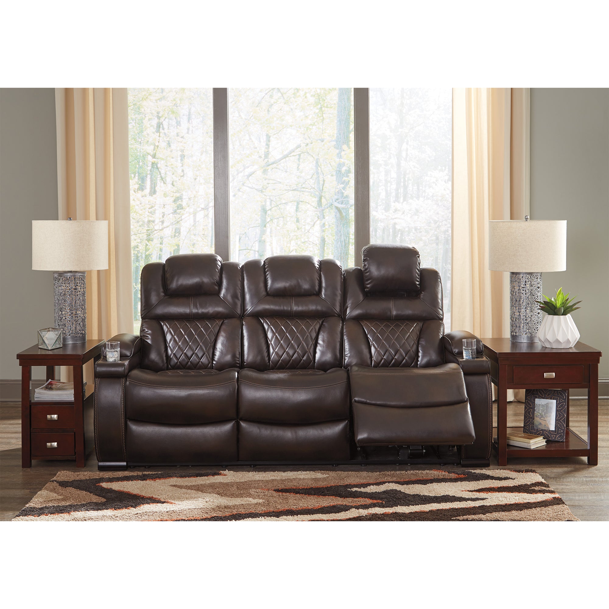 Warnerton Dual Power Reclining Sofa