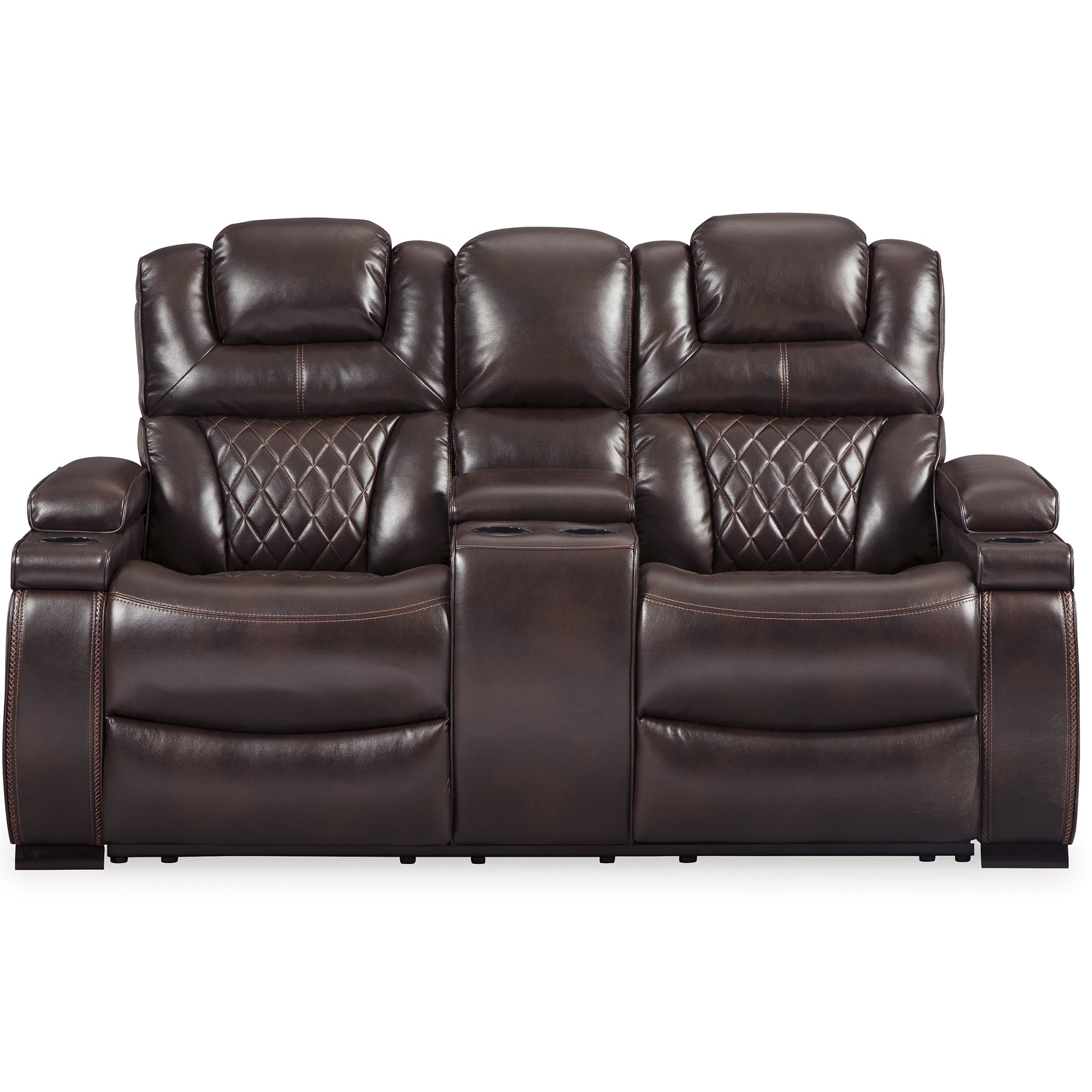 Warnerton Dual Power Reclining Loveseat with Console