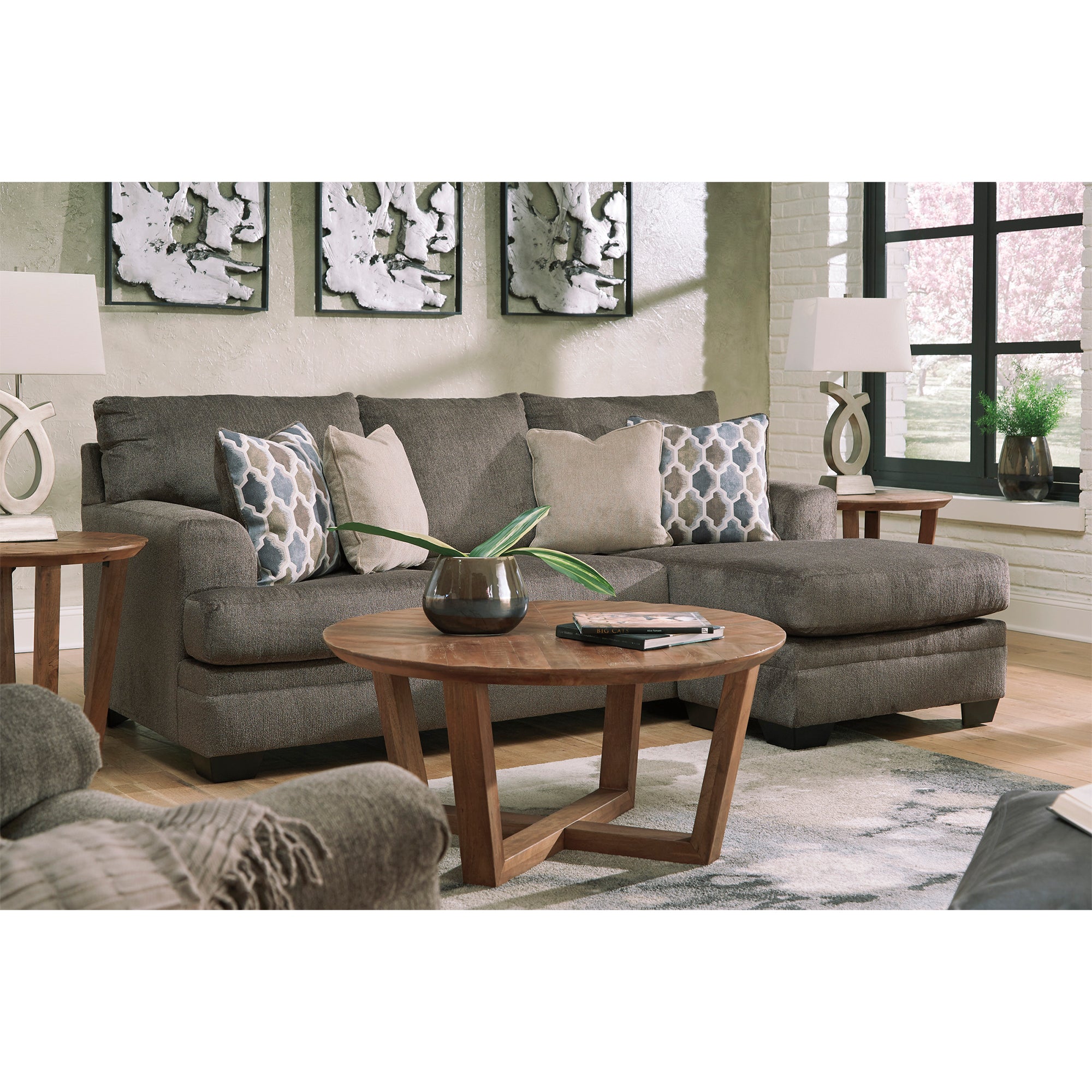 Dorsten Sofa Chaise and Loveseat