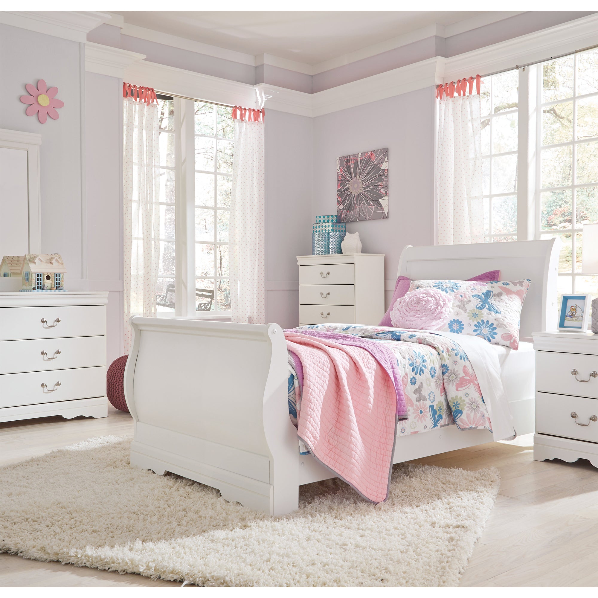 Anarasia Twin Sleigh Bed