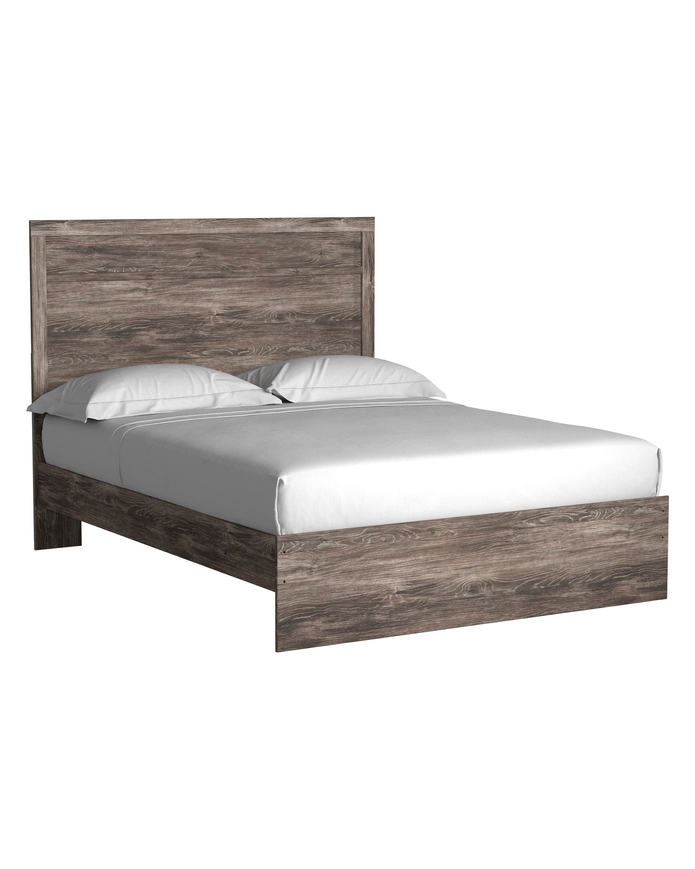 Ralinksi Full Panel Bed with Mirrored Dresser