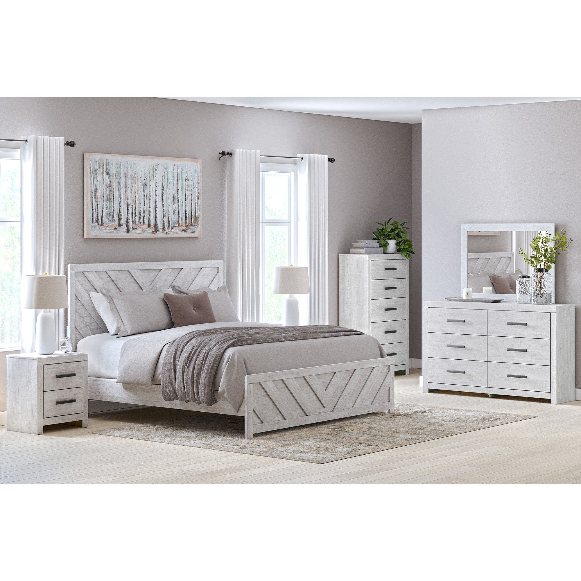 Cayboni King Panel Bed