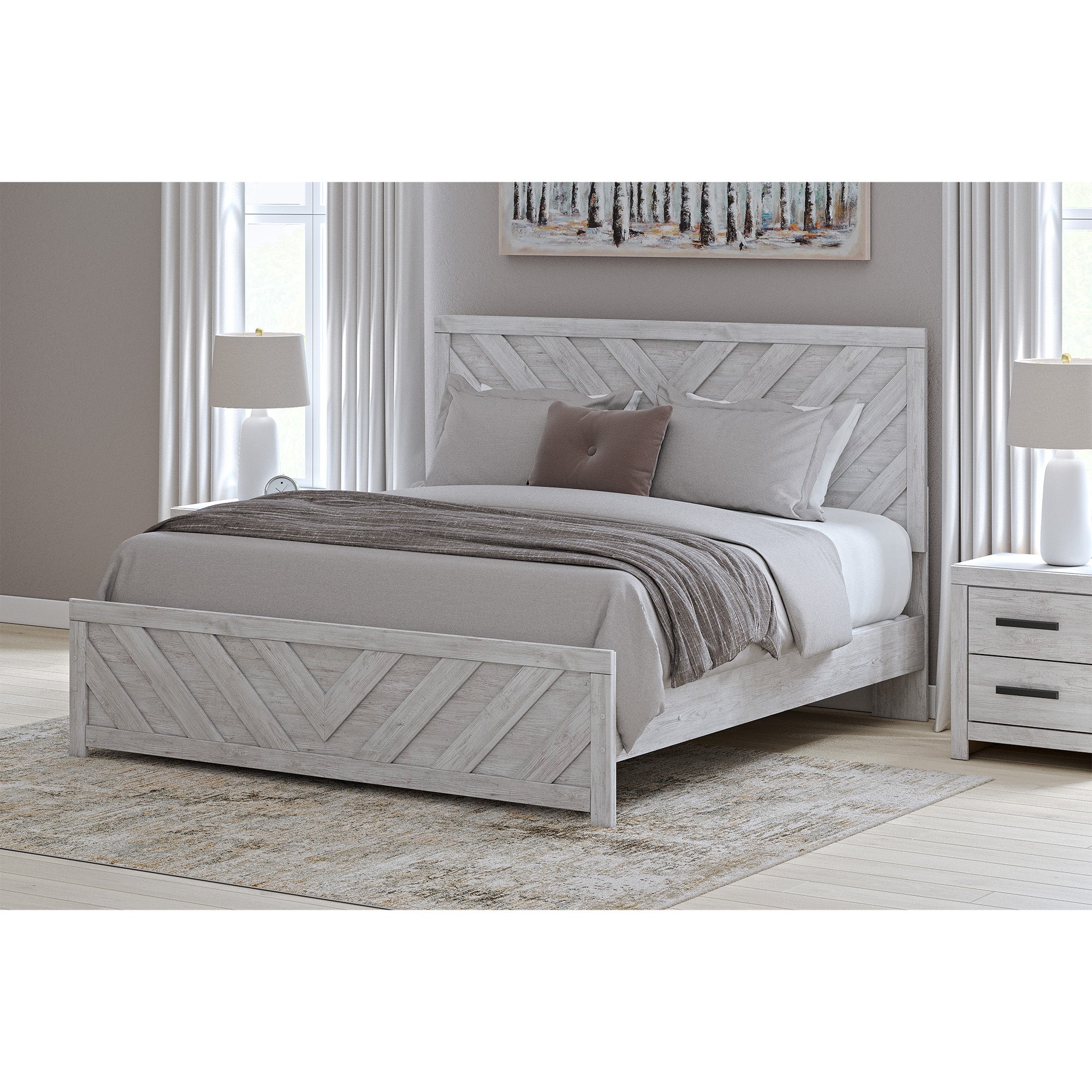 Cayboni King Panel Bed