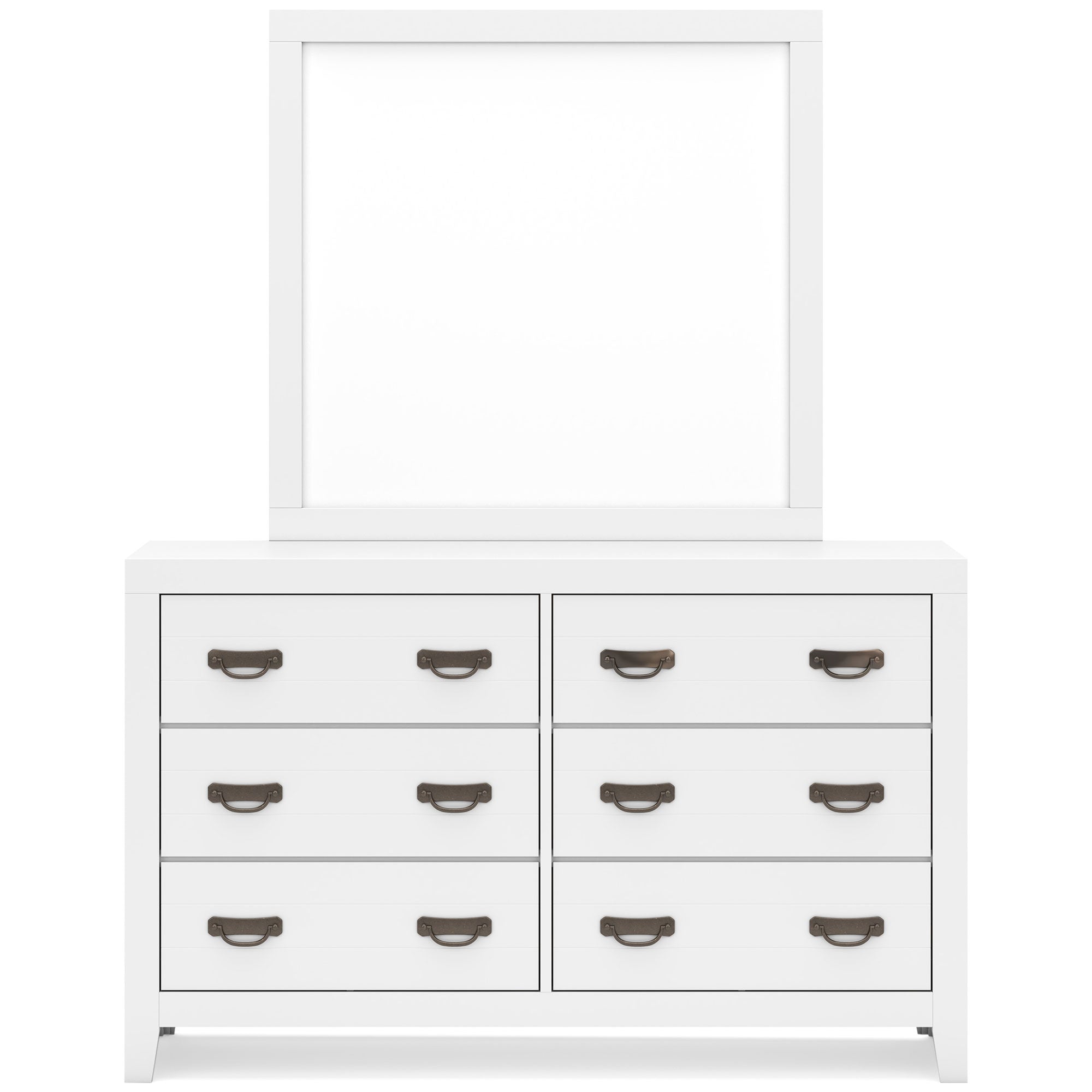 Binterglen Twin Panel Bed with Mirrored Dresser