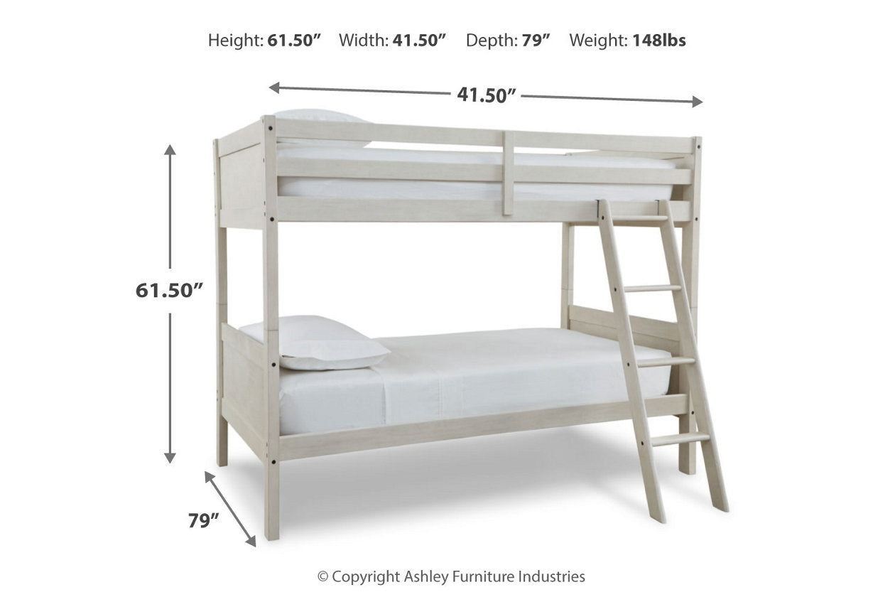 Robbinsdale Twin/Twin Bunk Bed with Ladder