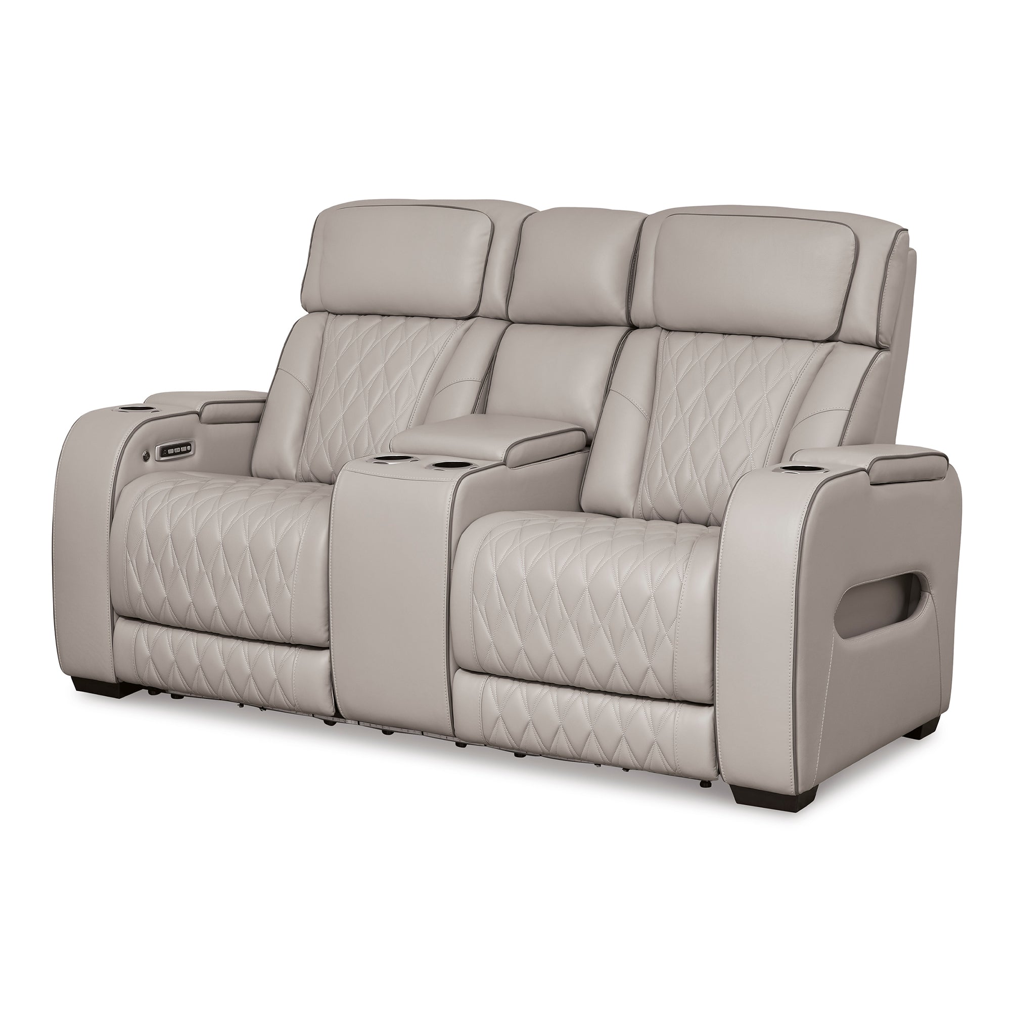 Boyington Triple Power Leather Sofa and Loveseat Set with Massage