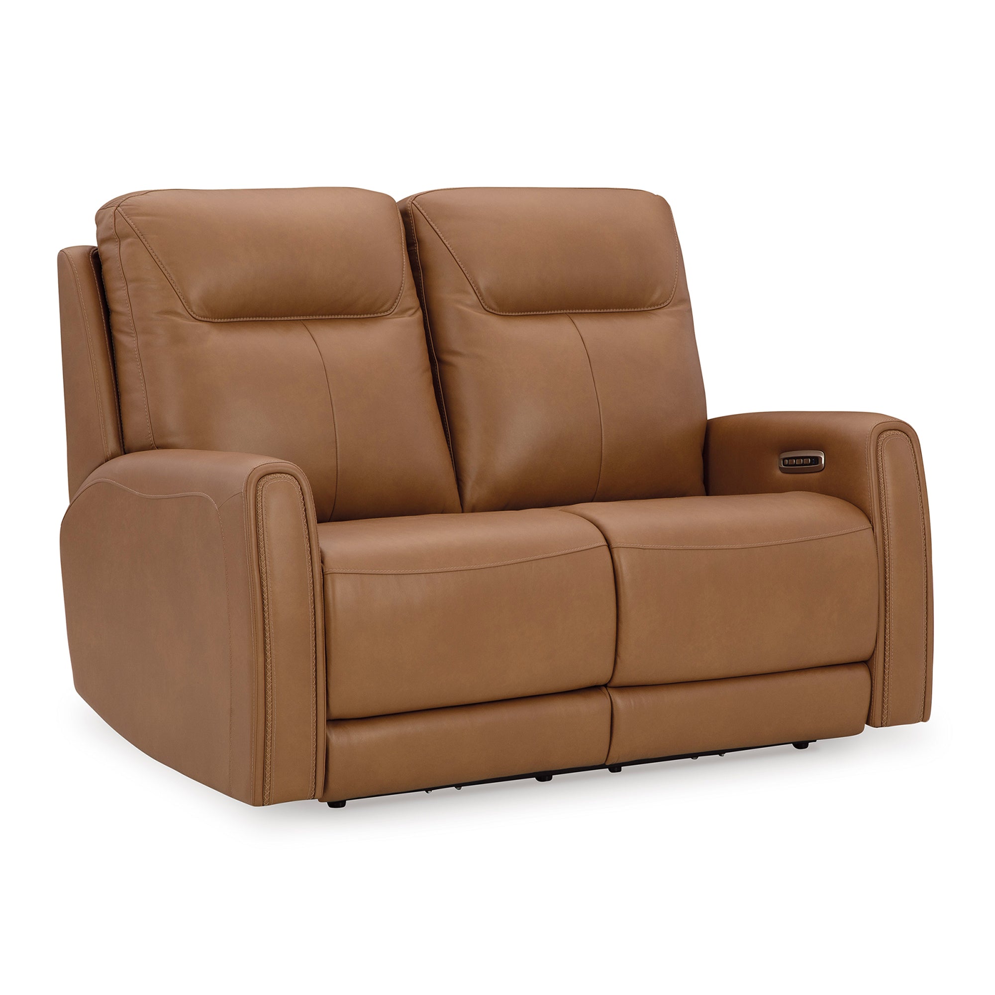 Tryanny Triple Power Leather Reclining Loveseat