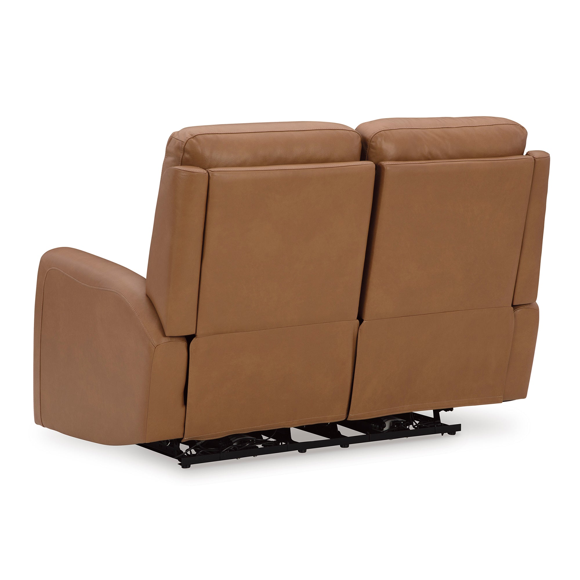 Tryanny Triple Power Leather Reclining Loveseat