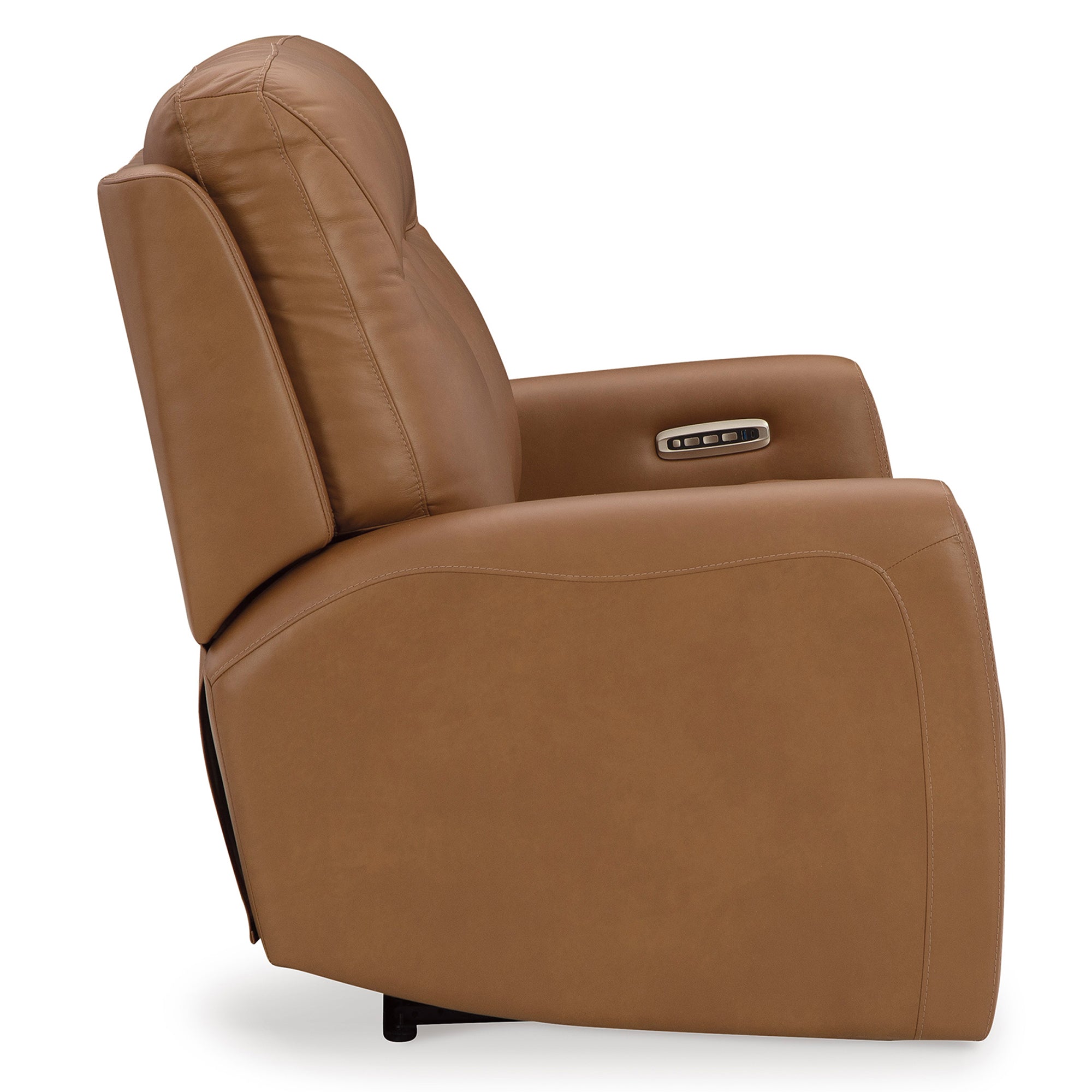 Tryanny Triple Power Leather Reclining Loveseat