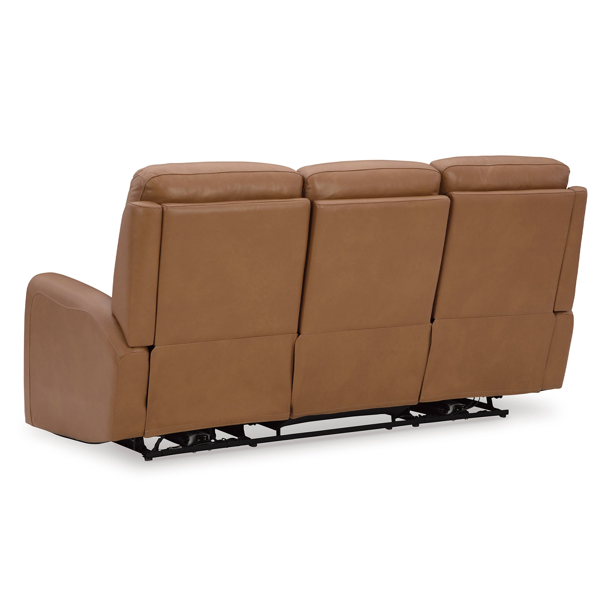 Tryanny Triple Power Leather Reclining Sofa