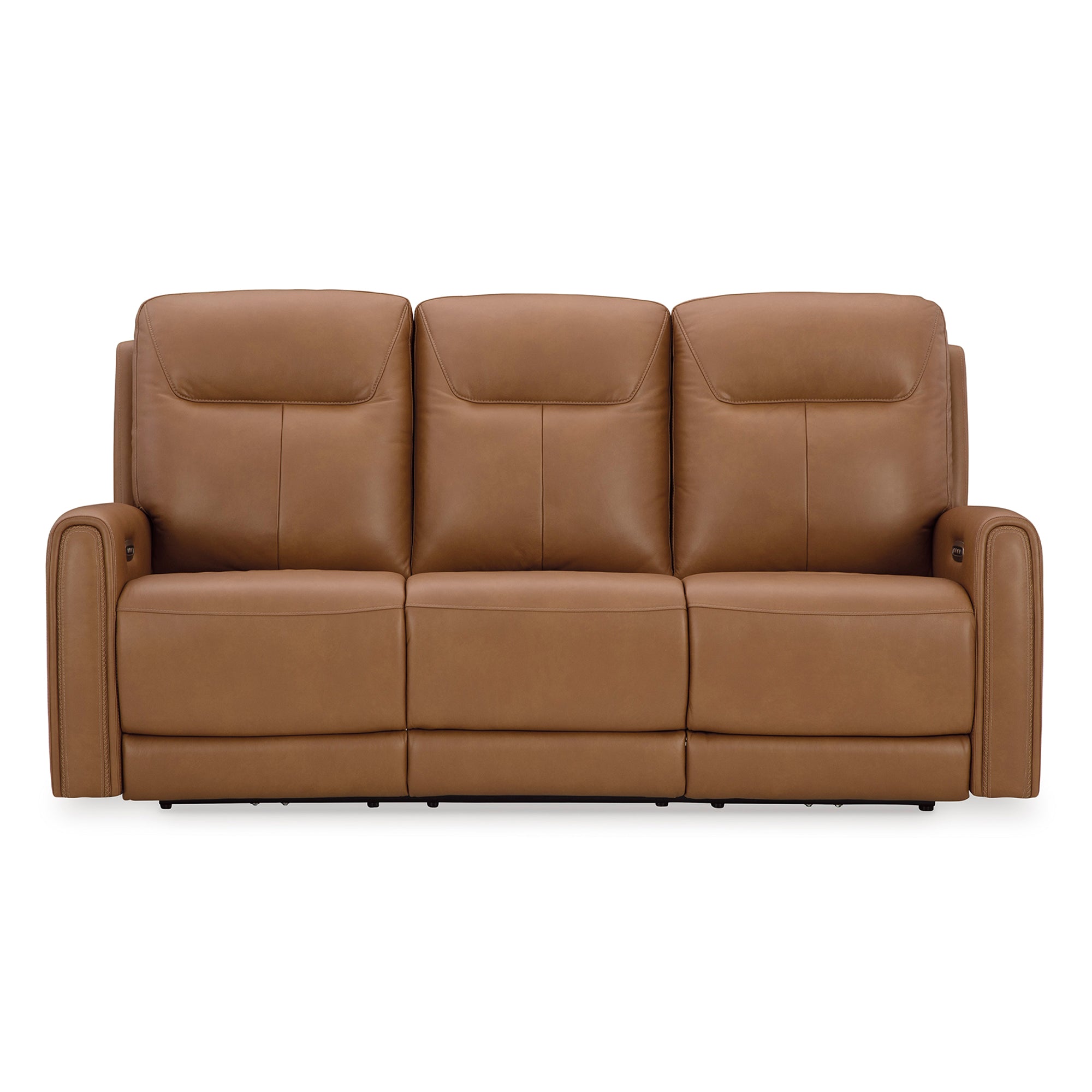 Tryanny Triple Power Leather Reclining Sofa