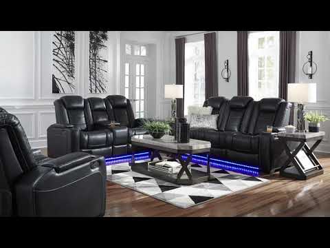 Party Time Power Reclining Sofa and Loveseat