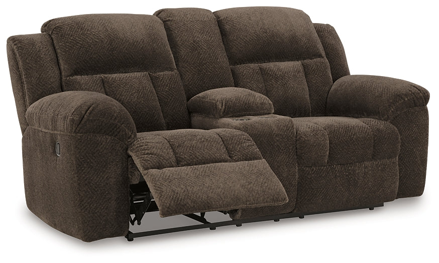 Frohn Manual Reclining Loveseat with Console