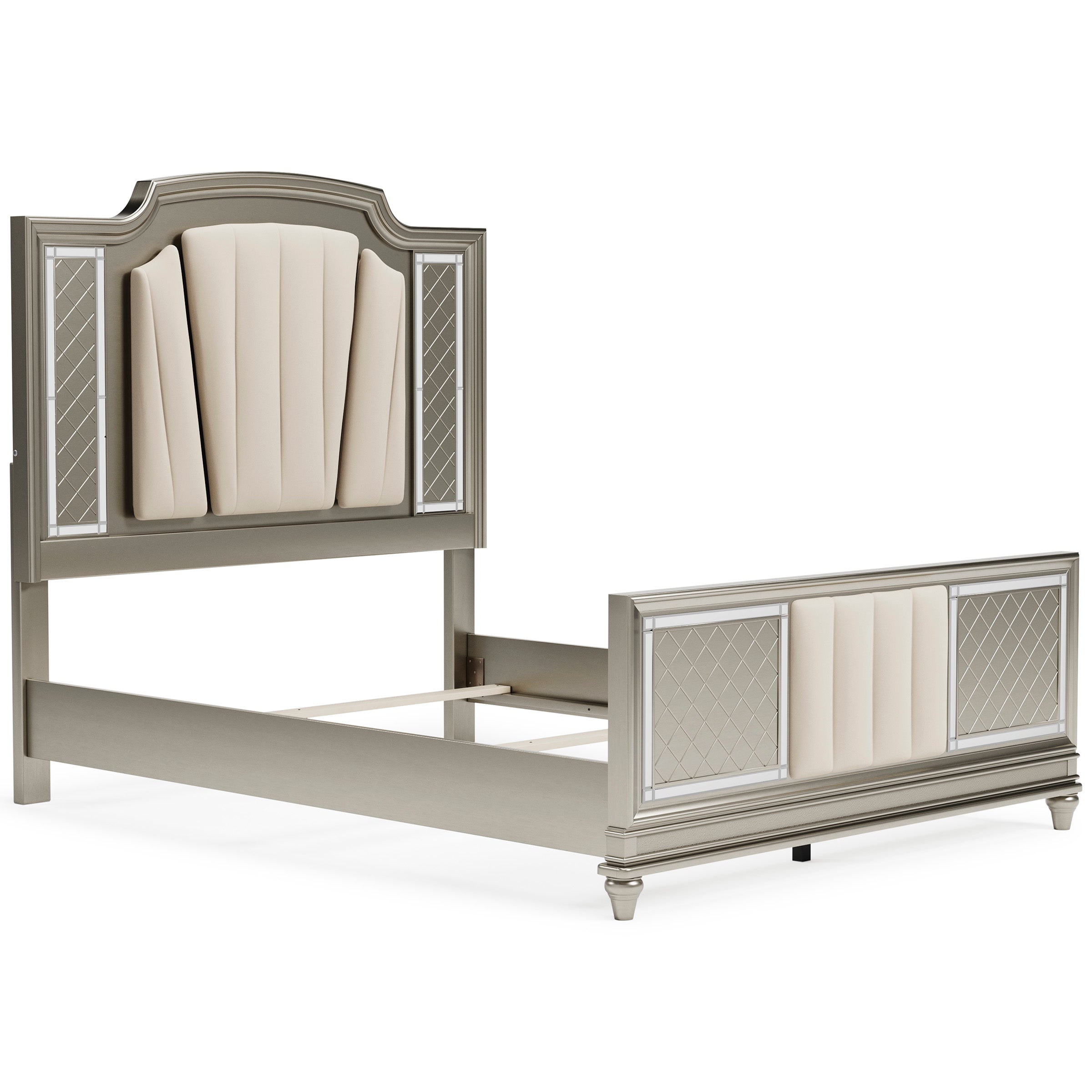 Chevanna King Panel Bed with Mirrored Dresser