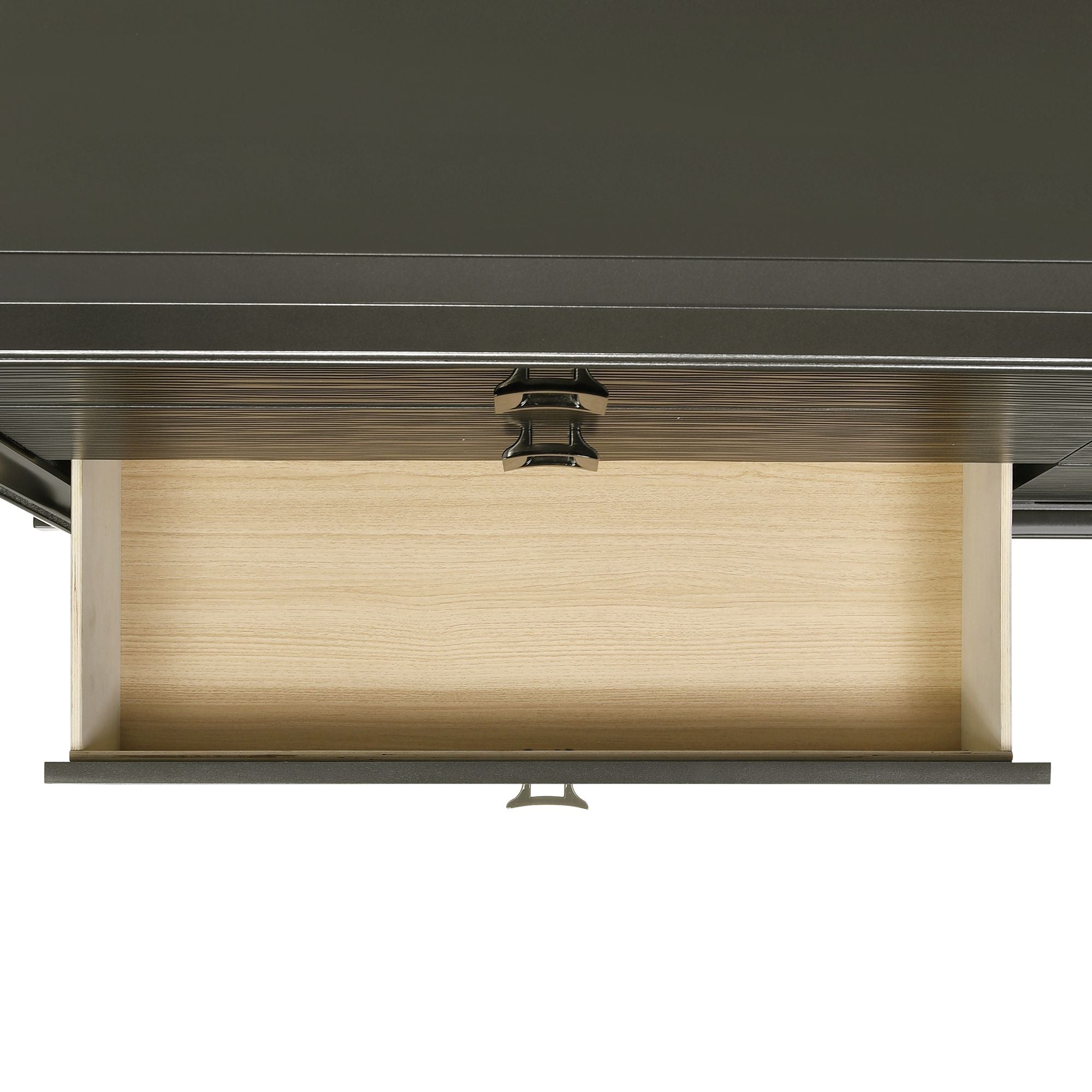 Moonstone Queen Panel Bed with Mirrored Dresser