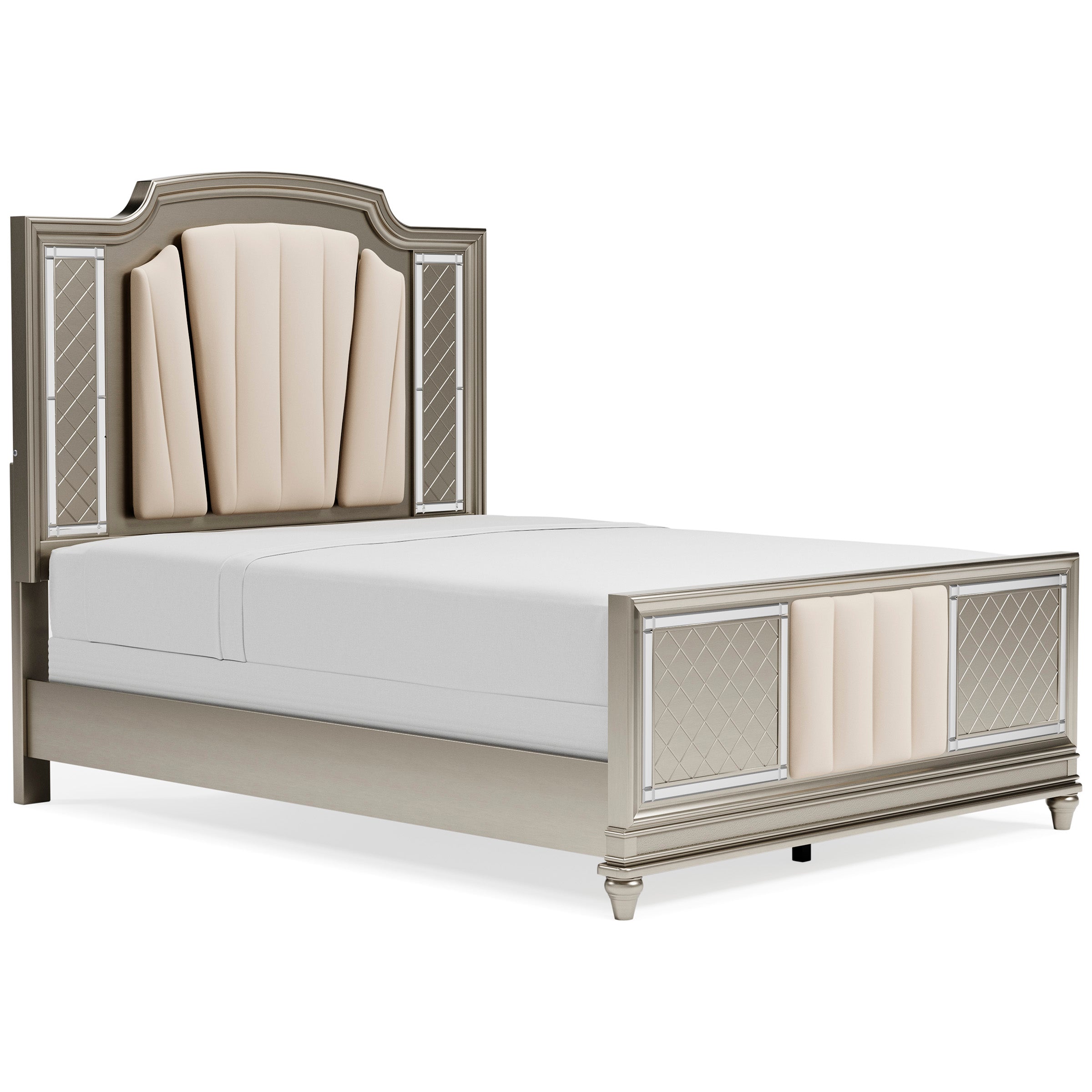 Chevanna King Panel Bed with Mirrored Dresser